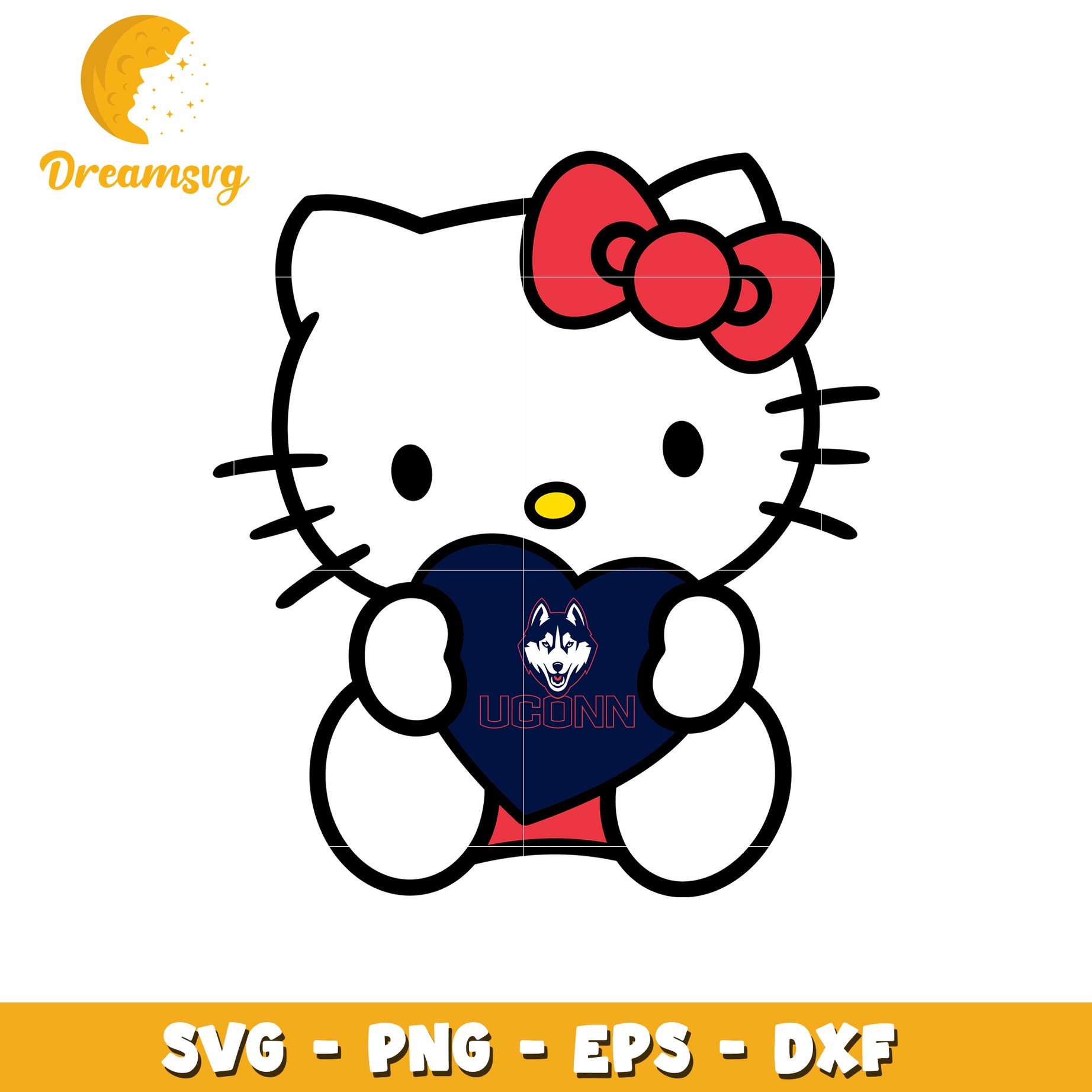 Hello Kitty UConn SVG Design
