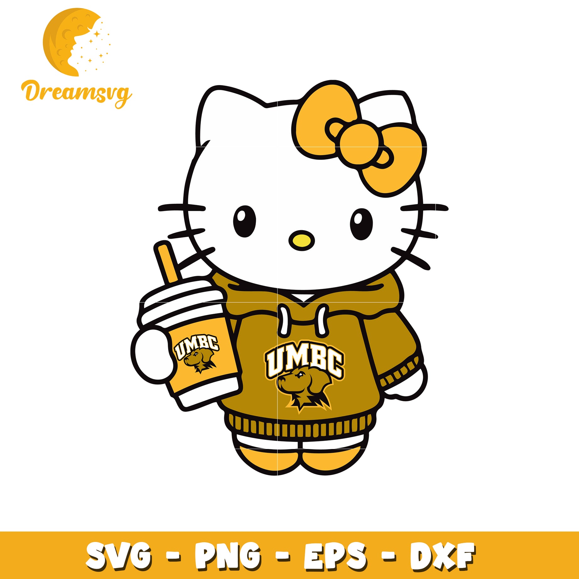 Hello Kitty UMBC SVG Design for Fans and Crafters