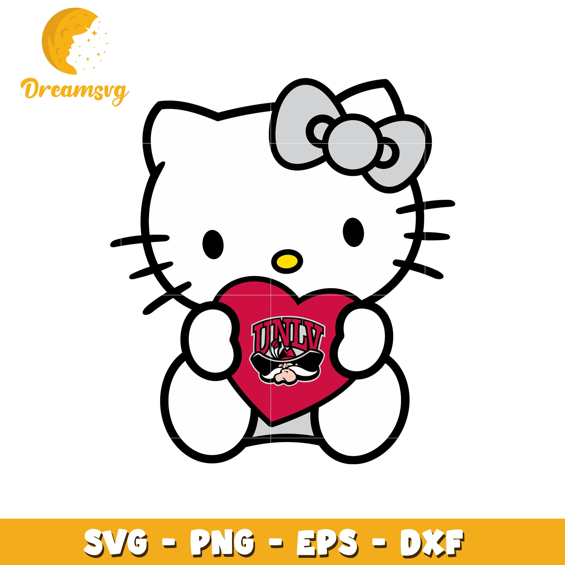 Hello Kitty UNLV SVG Design