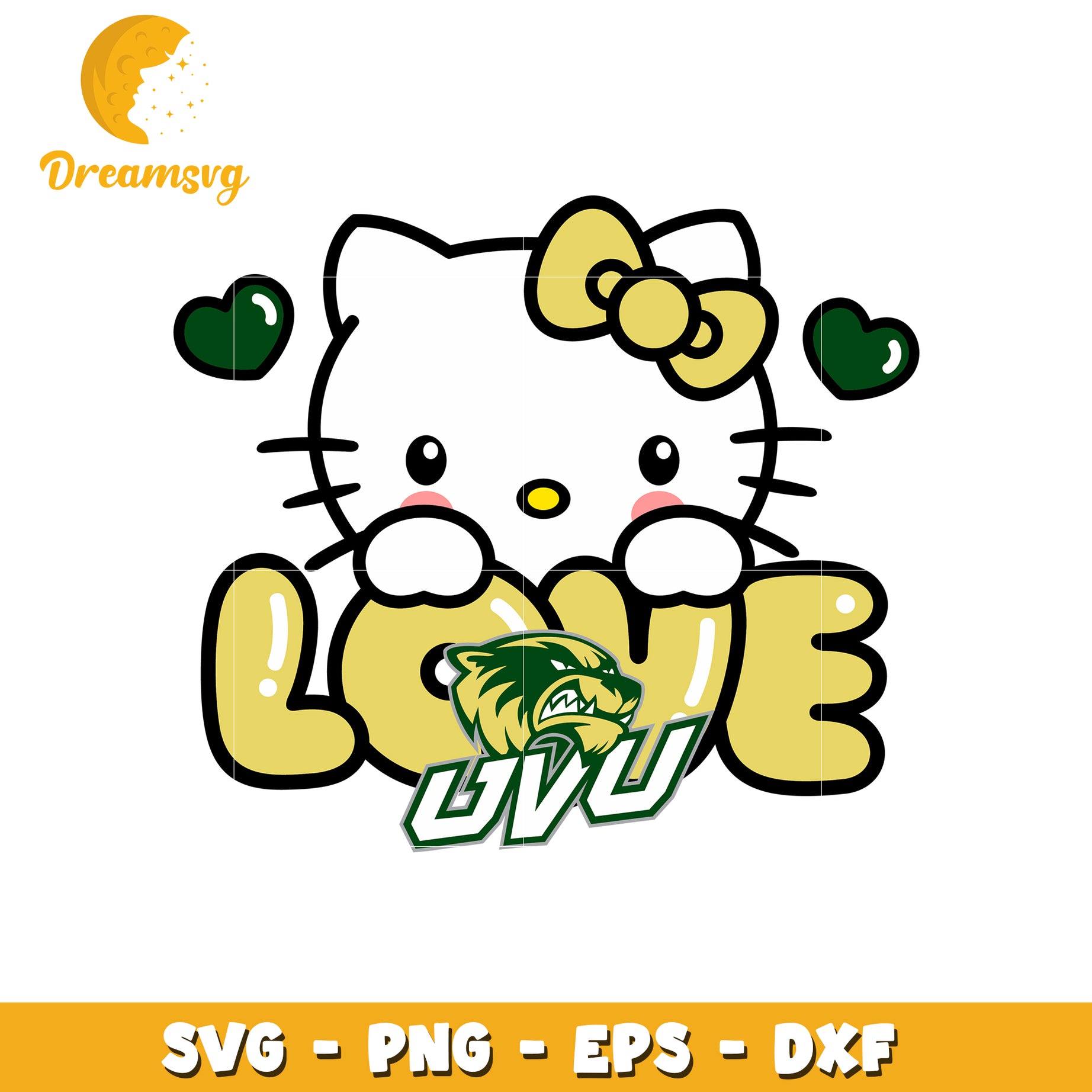 Hello Kitty UVU Love SVG Design