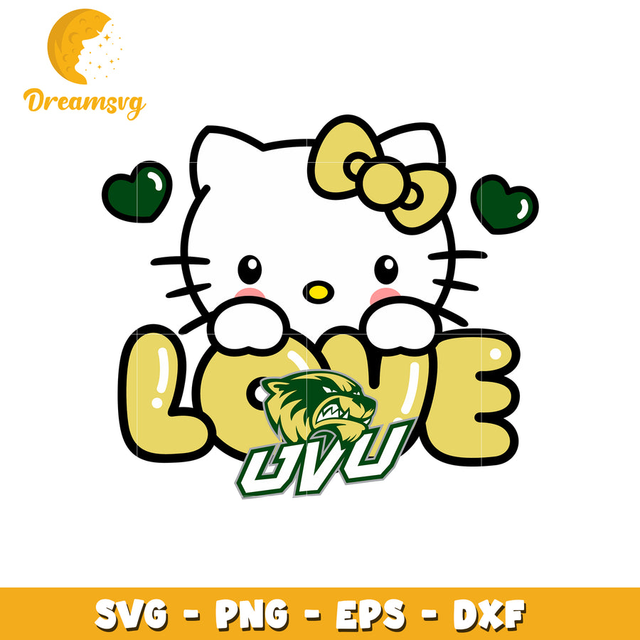 Hello Kitty UVU Love SVG Design