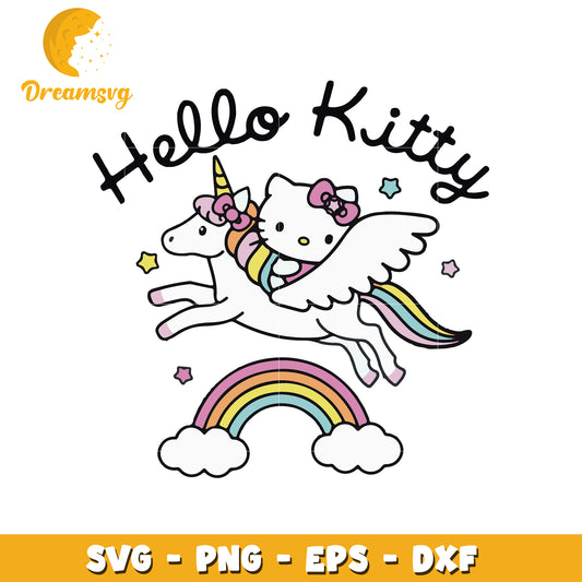 Hello Kitty Unicorn SVG Cut File