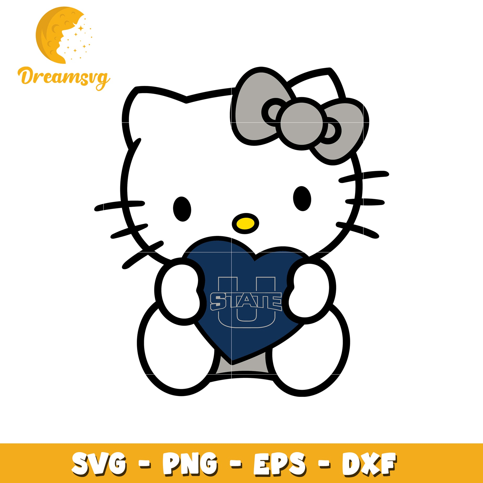 Hello Kitty Utah State SVG Design