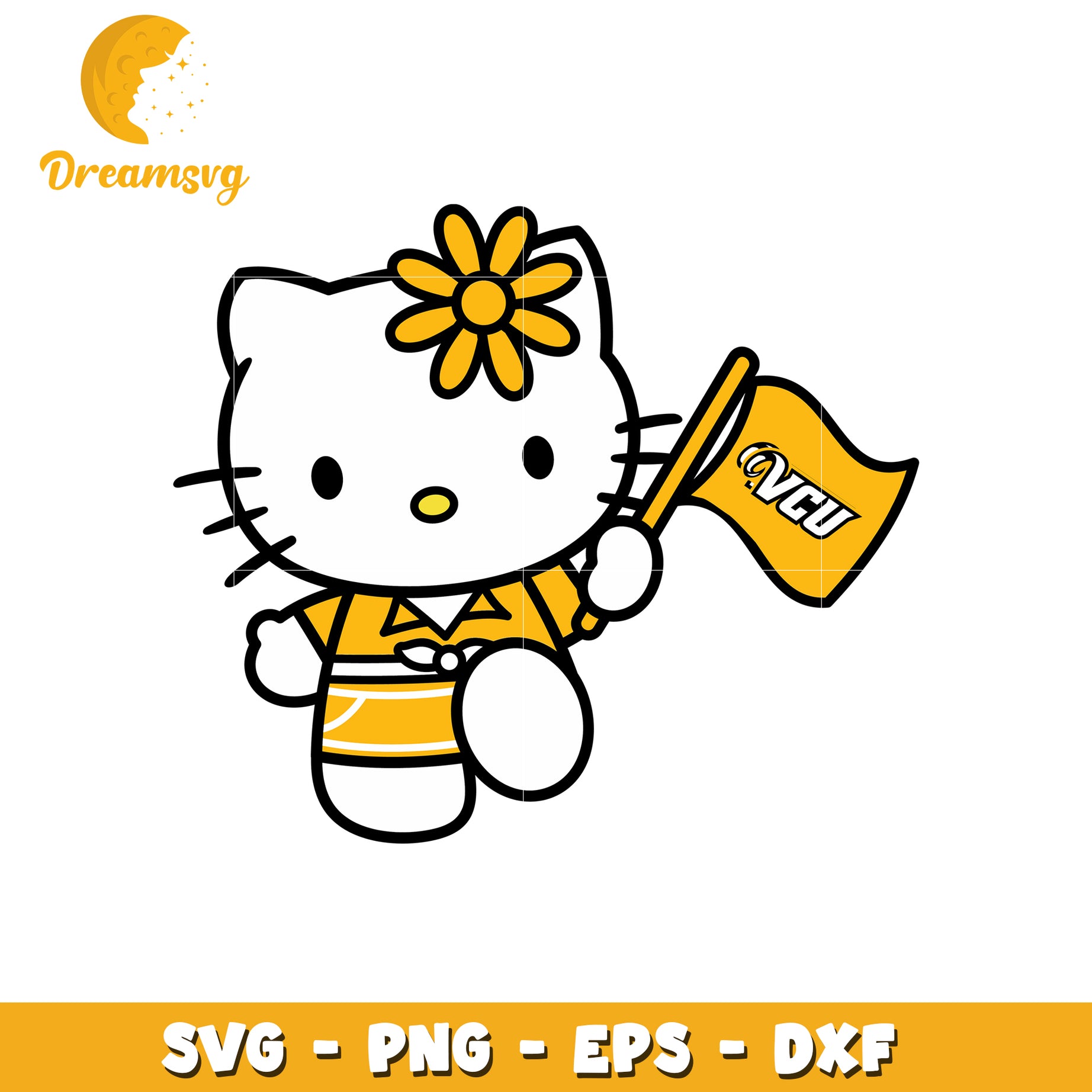 Hello Kitty VCU SVG Design for Fans and Crafters