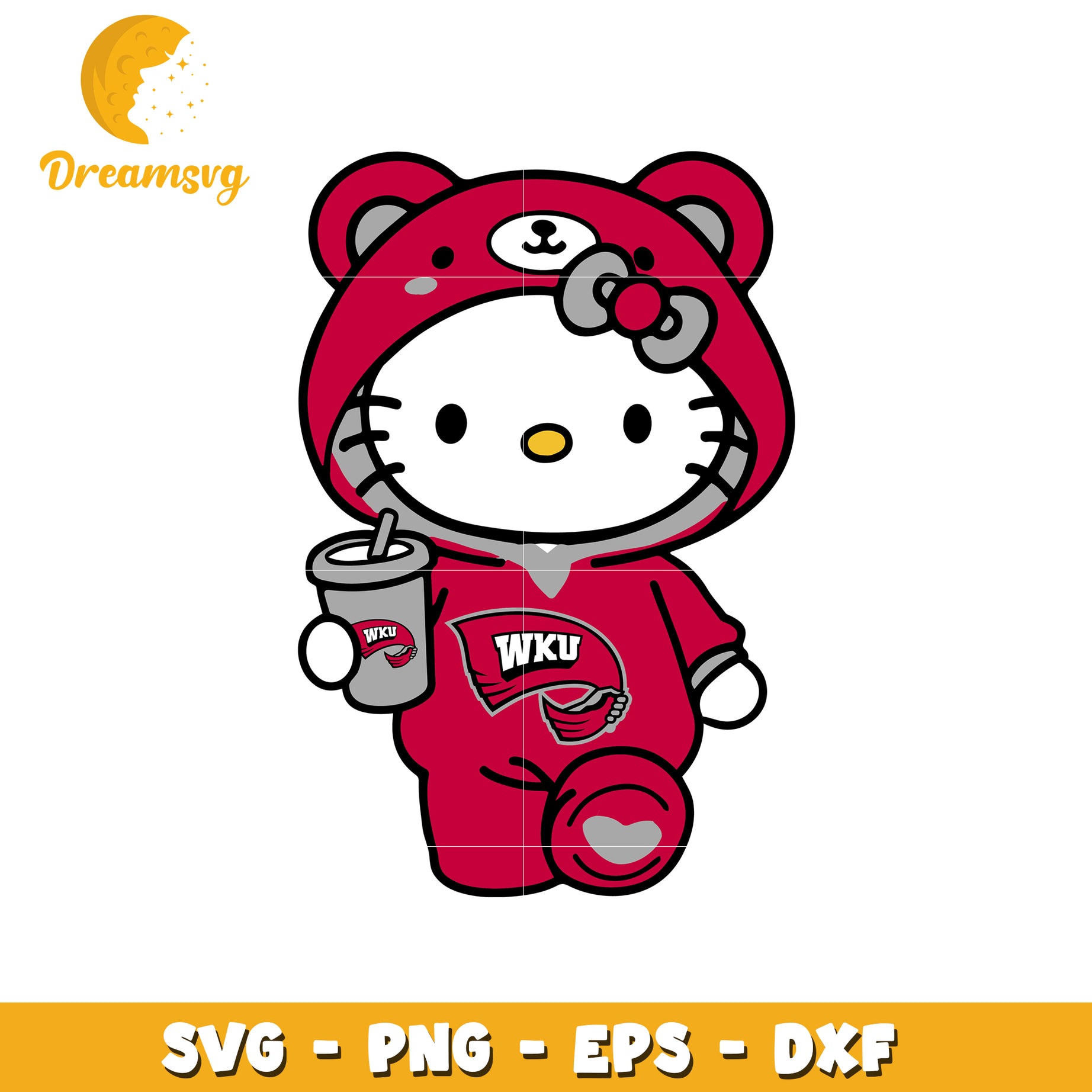 Hello Kitty WKU SVG Design