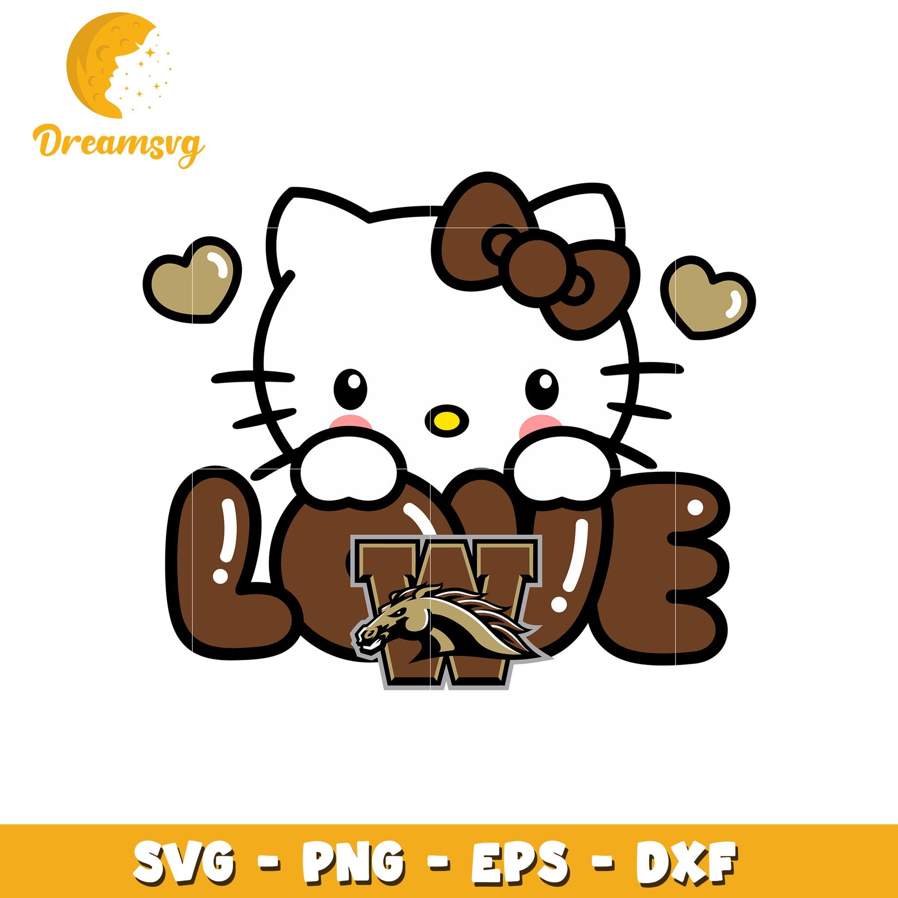 Hello Kitty Western SVG Design