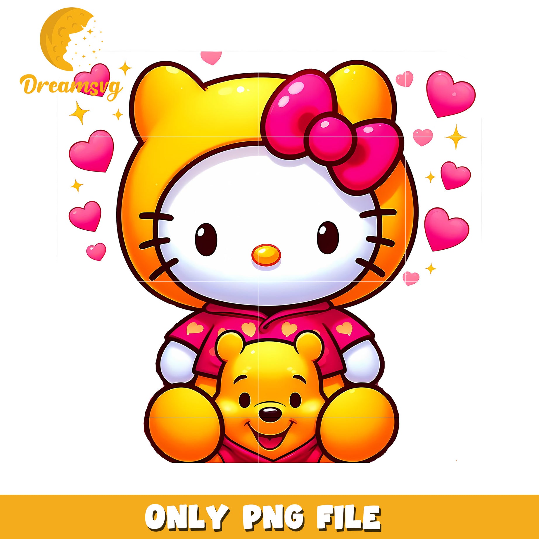 Hello Kitty Winnie the Pooh PNG