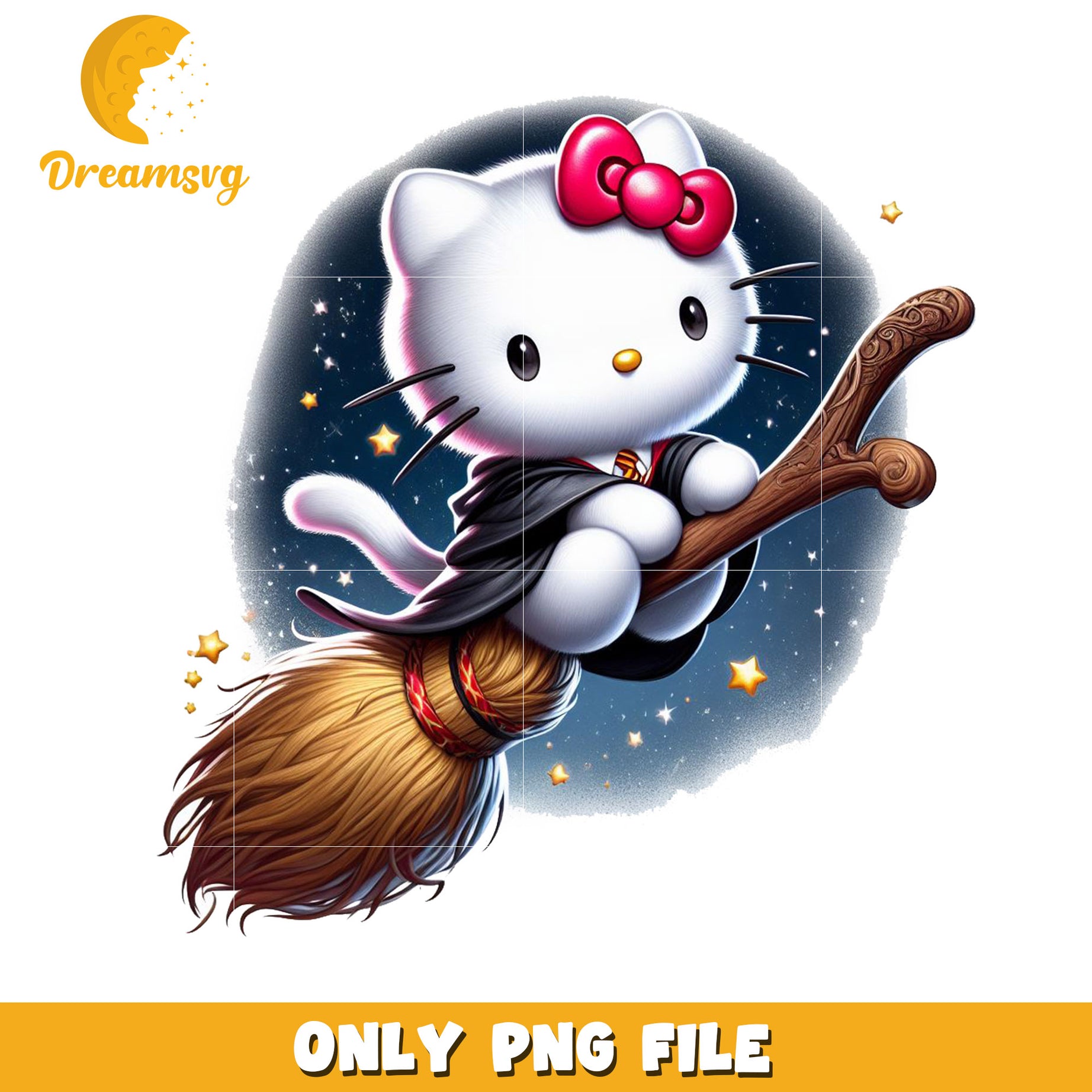 Hello Kitty Witch PNG Sublimation