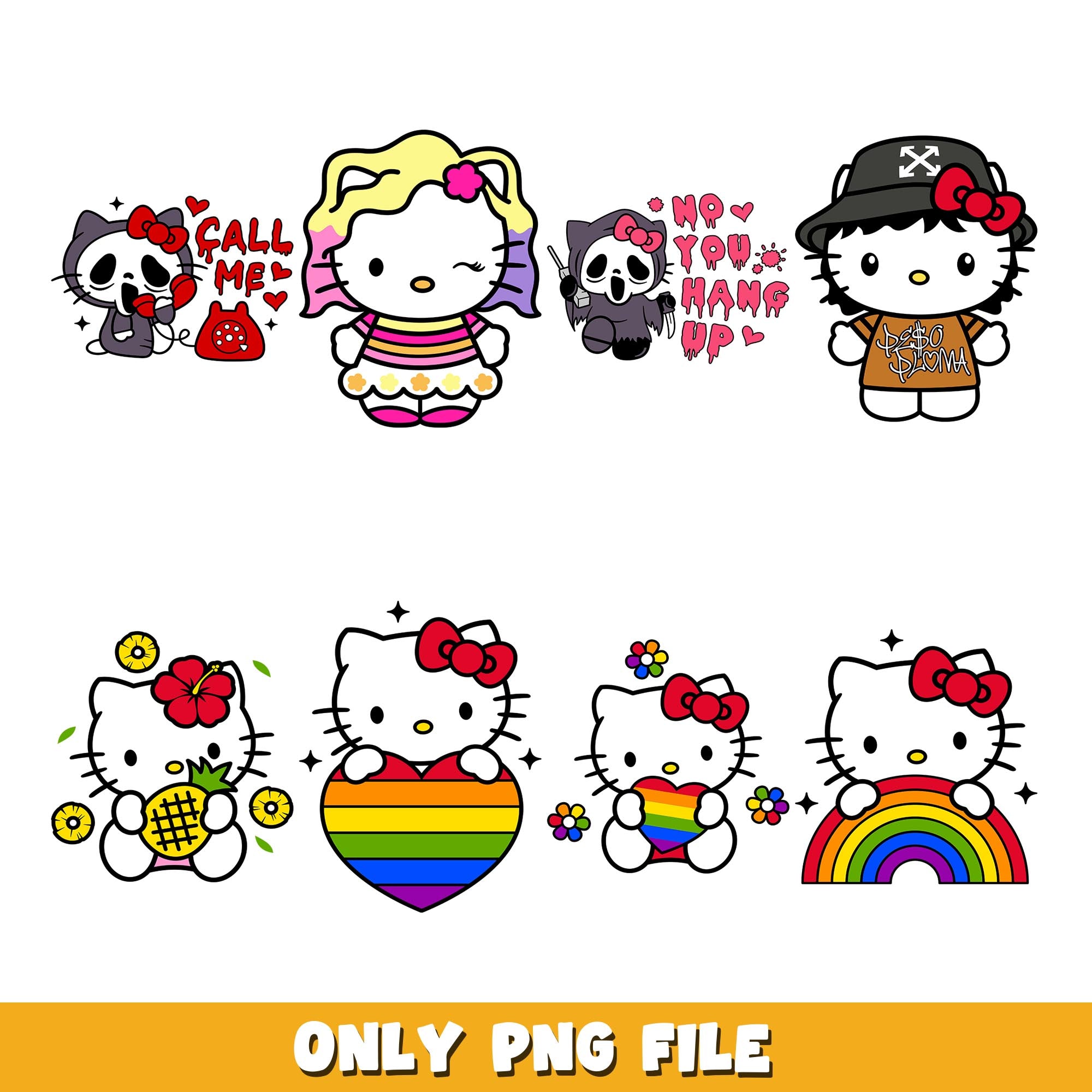 Hello Kitty Logo png, Hello Kitty bundle png, cartoon png – DreamSVG Store