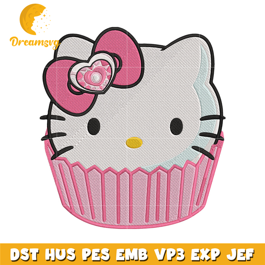 Hello Kitty cake Embroidery Design