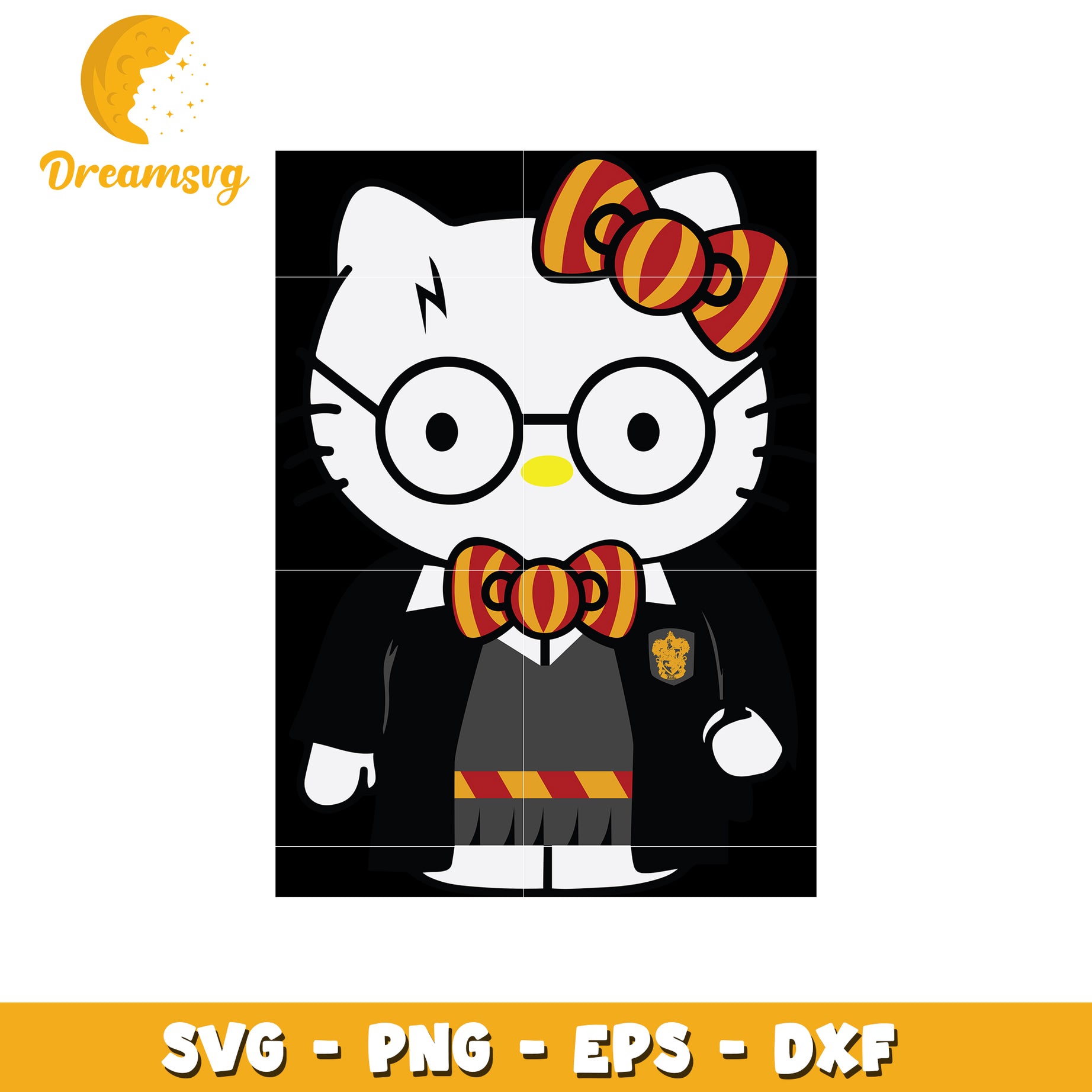 Hello Kitty harry potter svg, hello kitty svg, harry potter svg