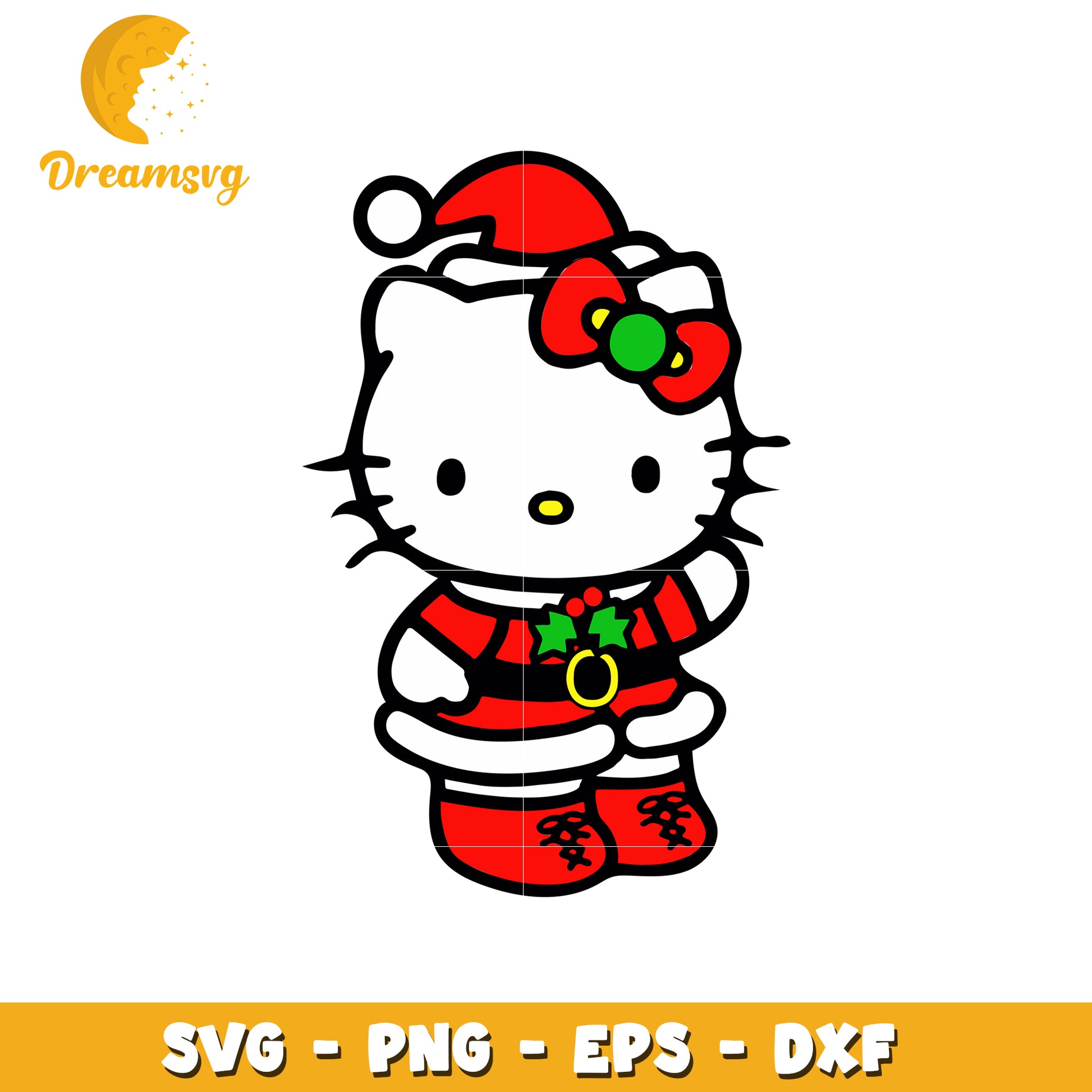 Hello Kitty santa claus svg, hello kitty svg, santa claus svg