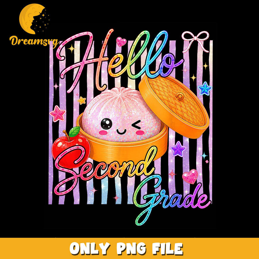 Hello Dumpling PNG, Second Grade Design, Cute Art PNG