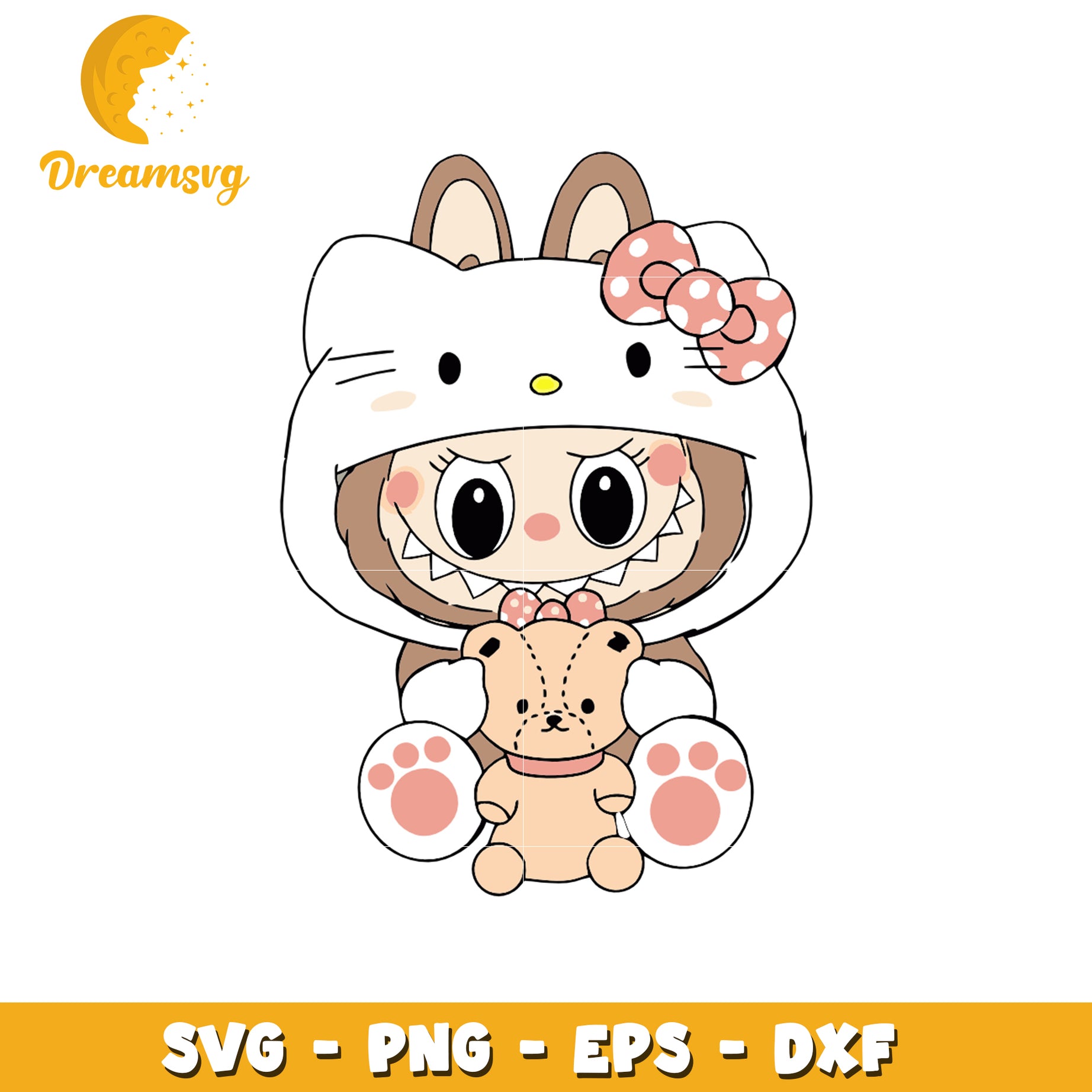 Hello kitty labubu svg, labubu art svg, labubu price svg