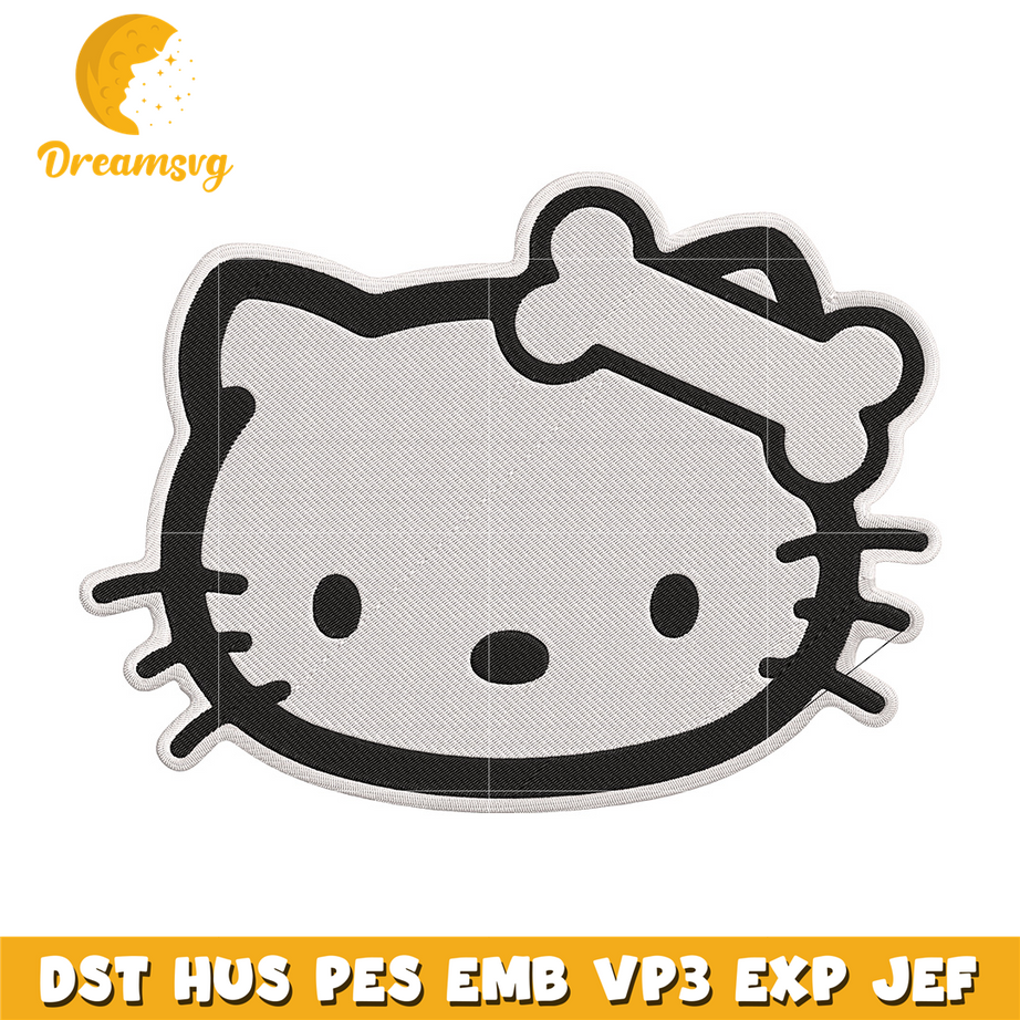 Hello kitty sticker Embroidery Design