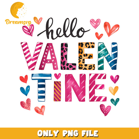 Hello valentine  png, Valentine font png, font design png