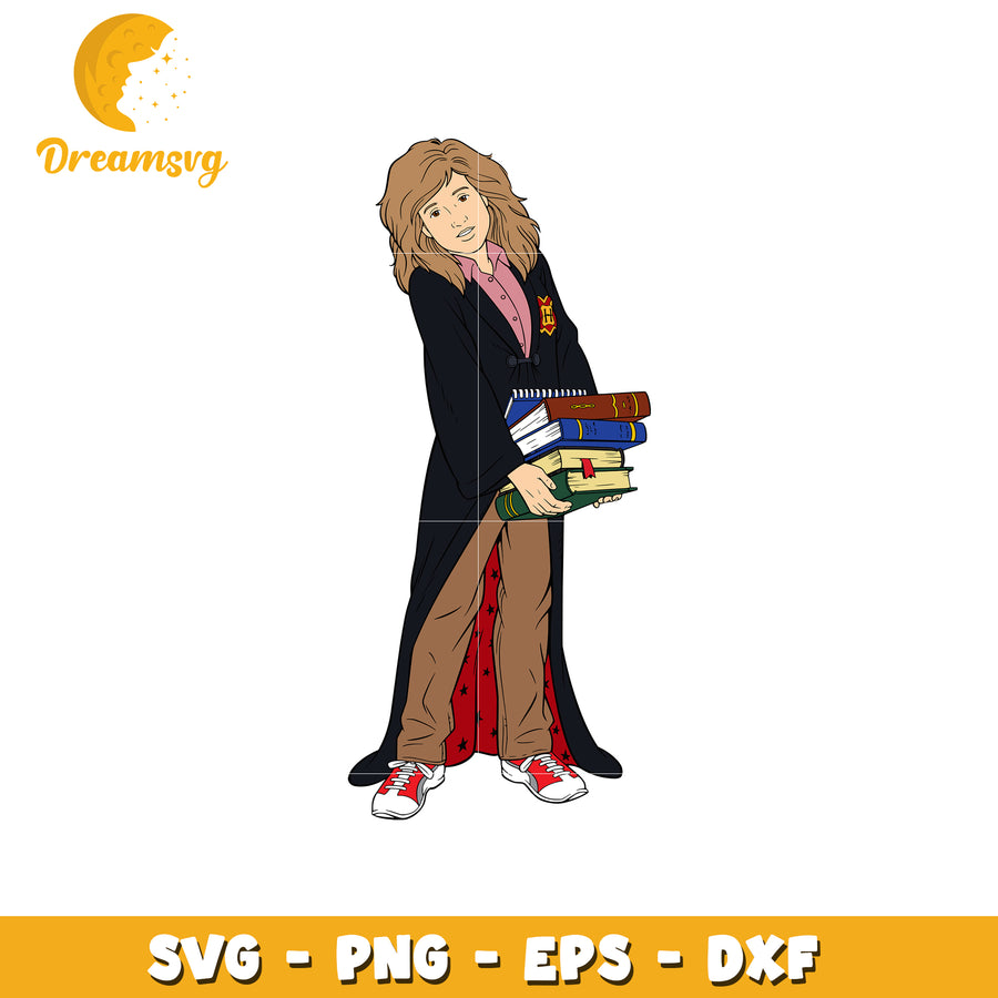 Hermione SVG PNG EPS DXF Cut File