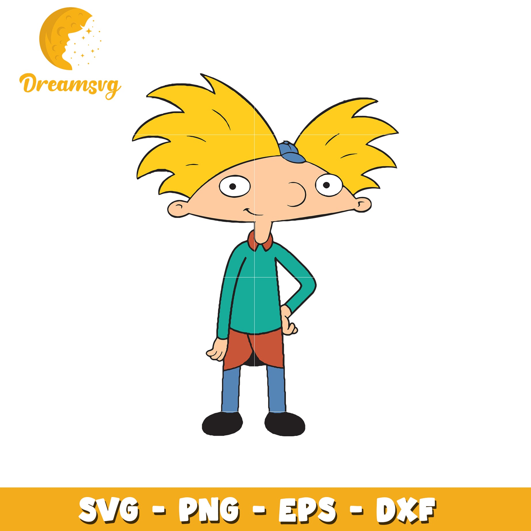 Hey Arnold SVG PNG EPS DXF Cut File