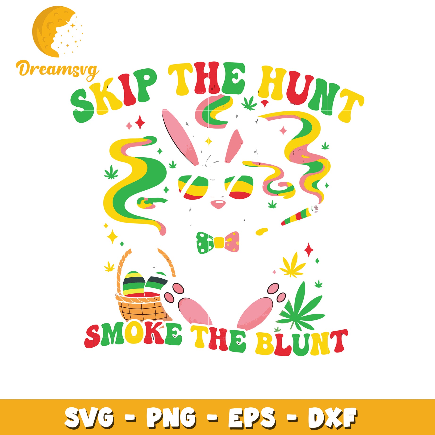 High Bunny Smoke Blunt SVG Cut File