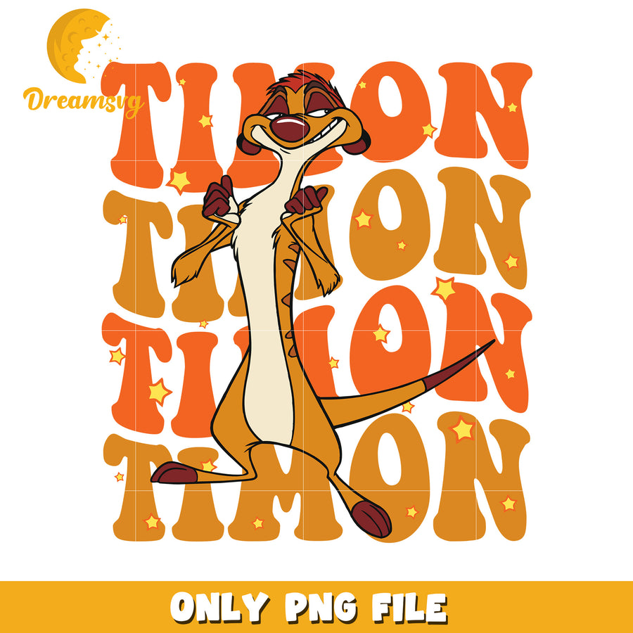 Hilarious timon design png, funny timon png, timon laughing png
