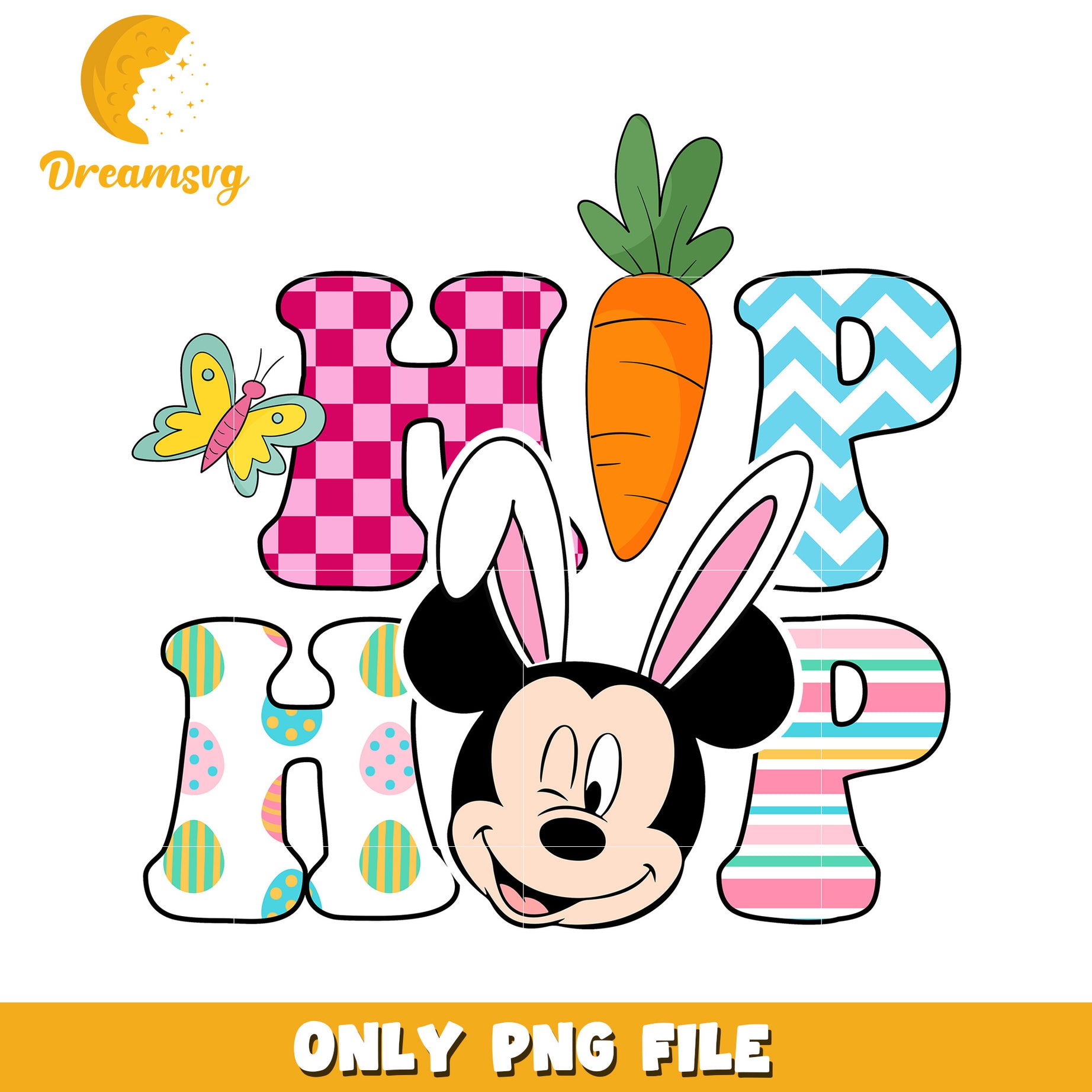 Hip hop mickey easter bunny png, happy easter day png, mickey png