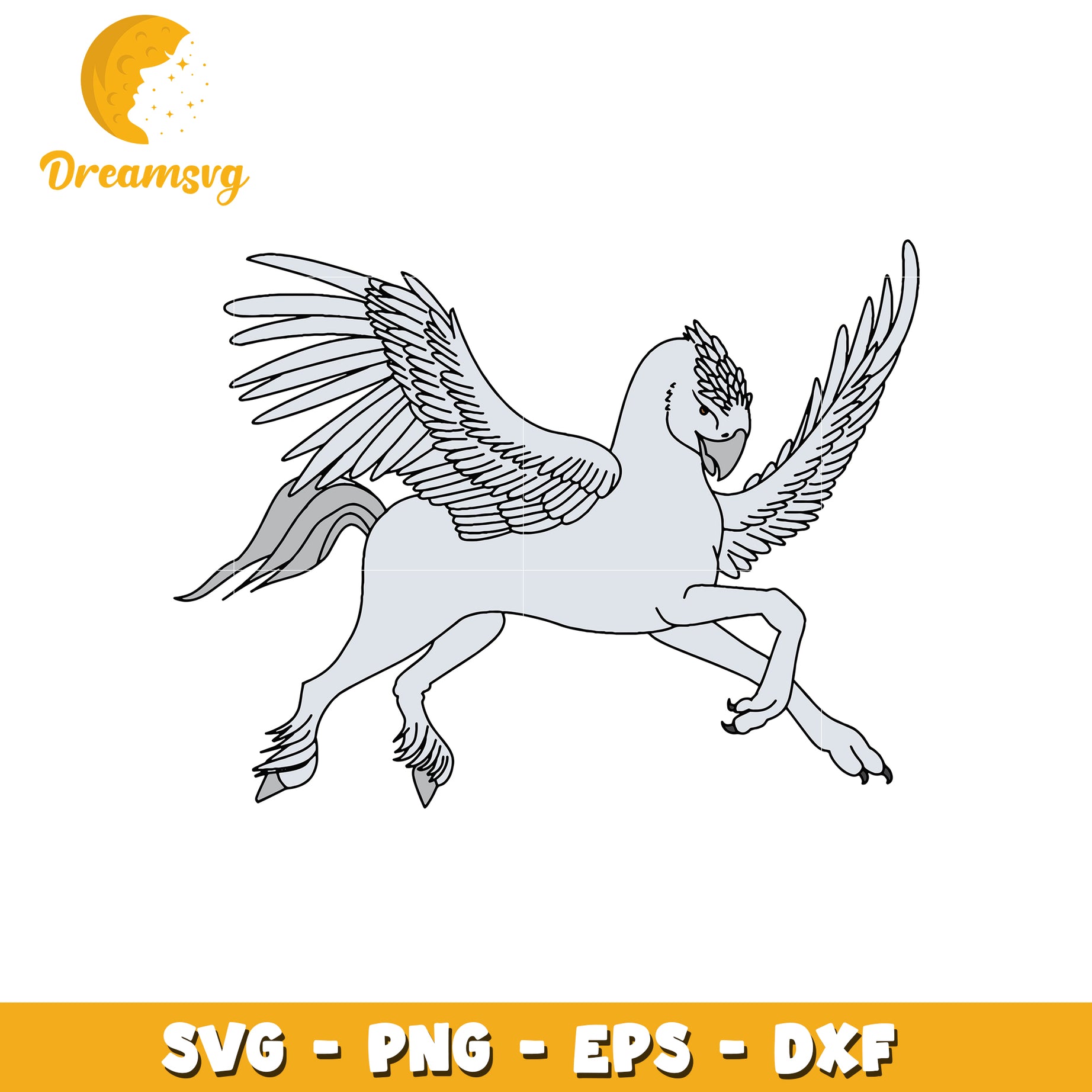 Hippogriff SVG PNG EPS DXF Files