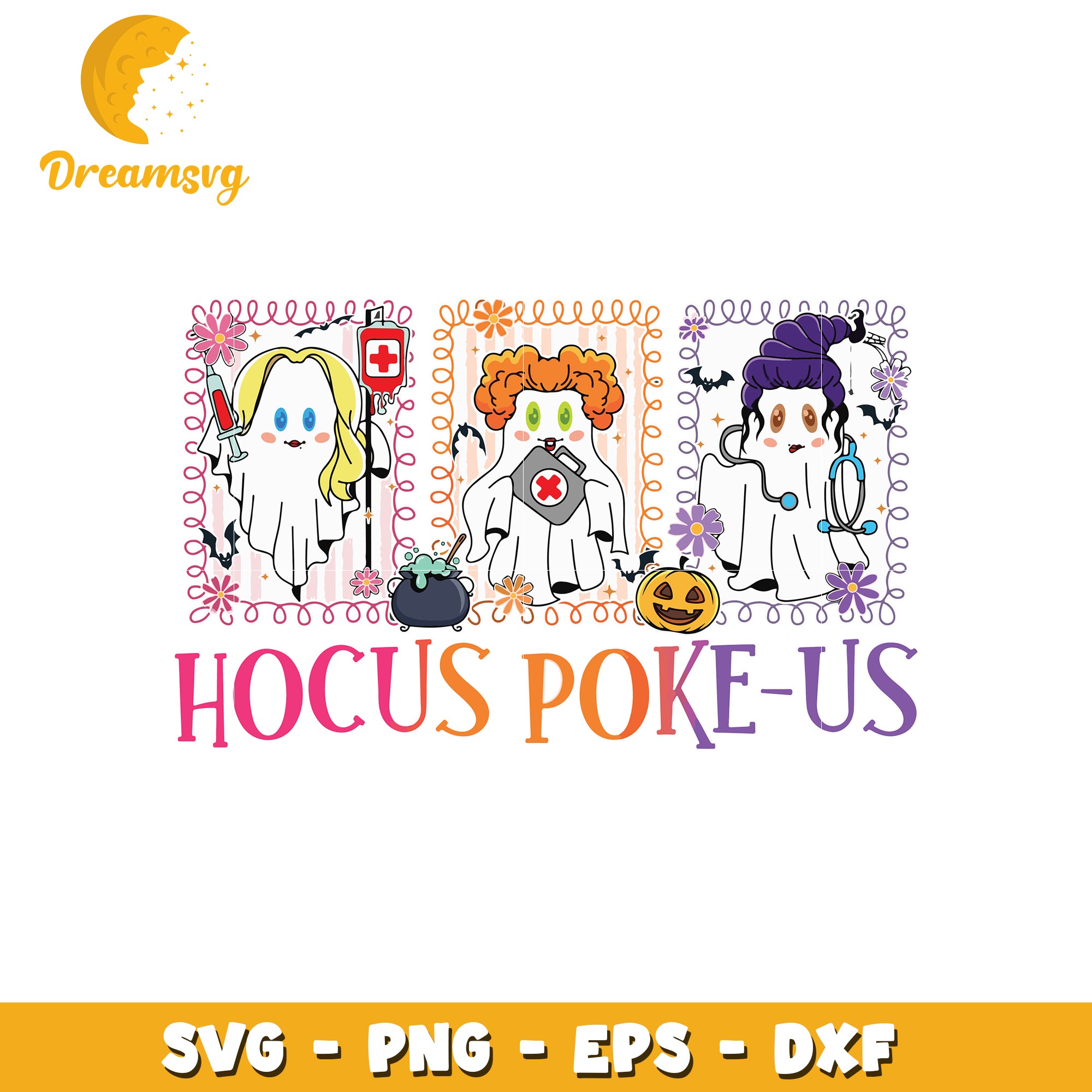 Hocus poke us svg, halloween candy svg, halloween characters svg