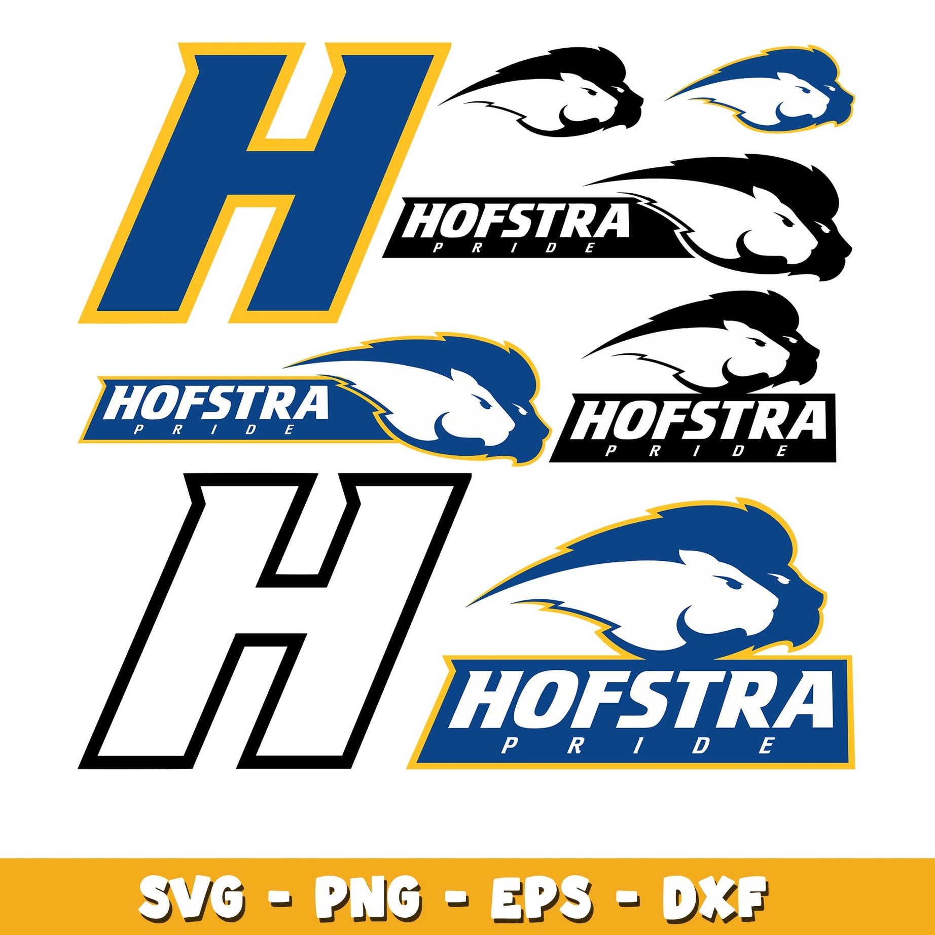 Hofstra Pride Bundle svg, Hofstra Pride  logo svg, ncaa svg  