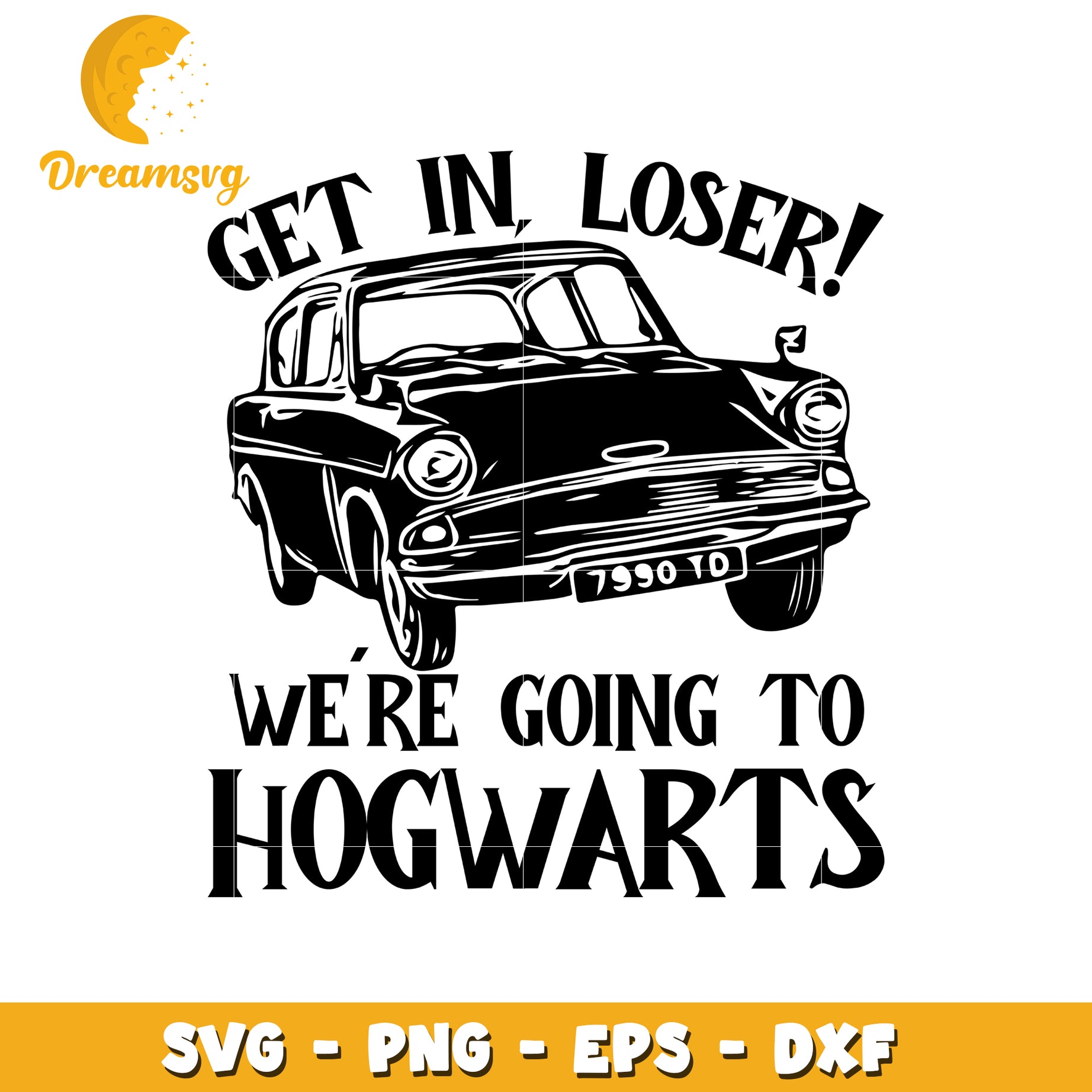 Hogwarts Car SVG Cut File