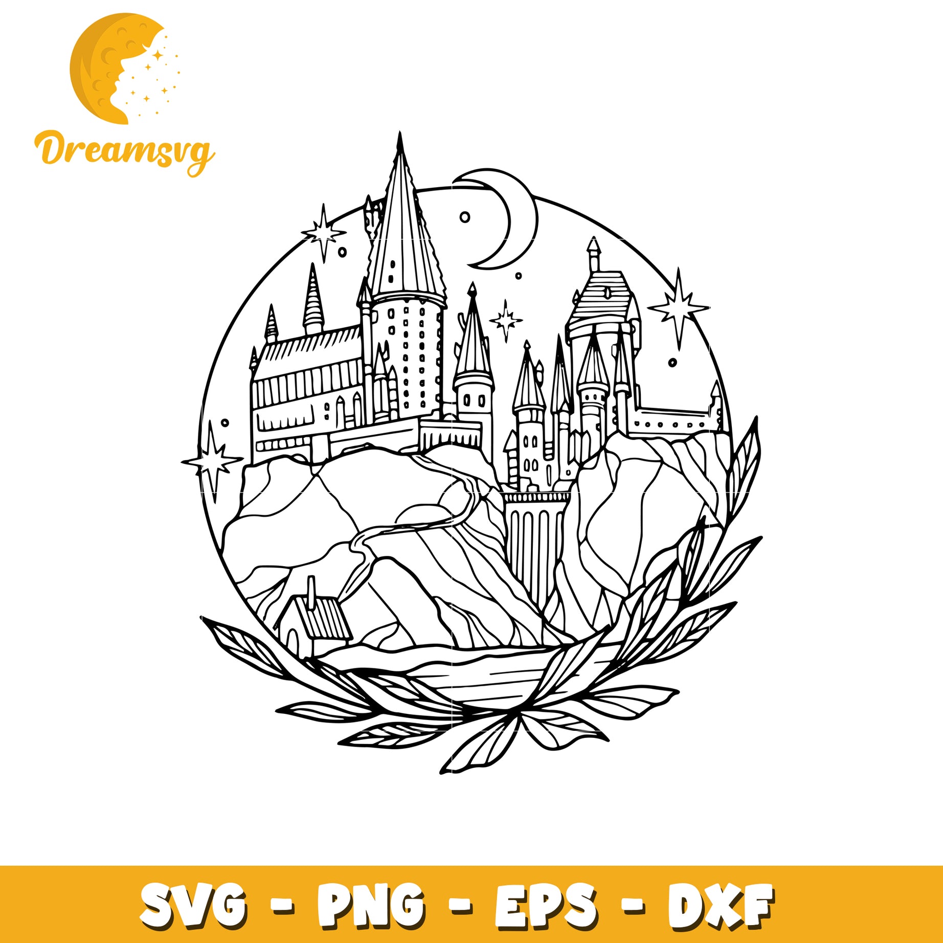 Hogwarts Castle SVG Cut File