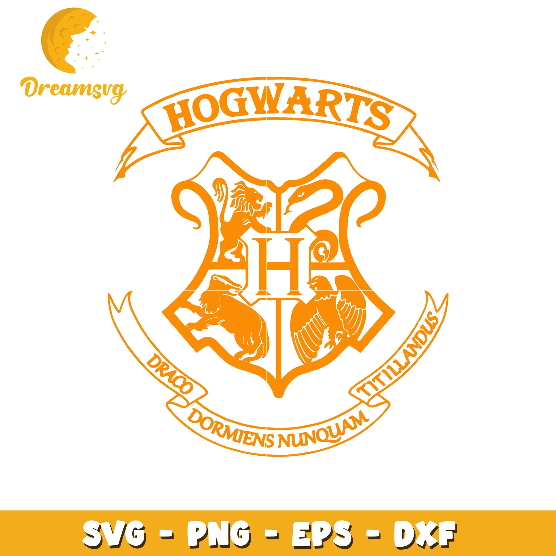 Hogwarts Crest SVG PNG EPS DXF