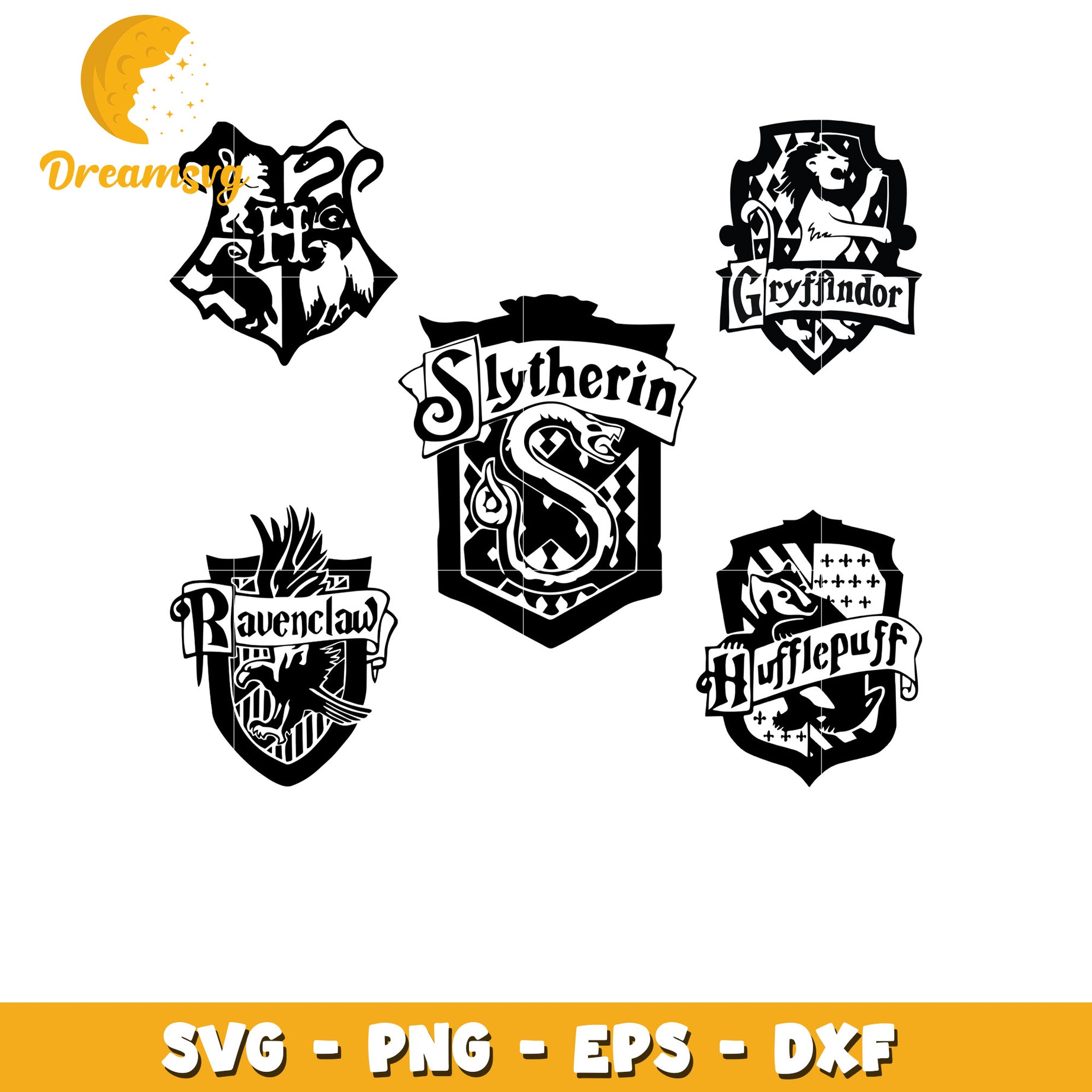 Hogwarts logo Crest  bundle svg, harry potter movies​ svg