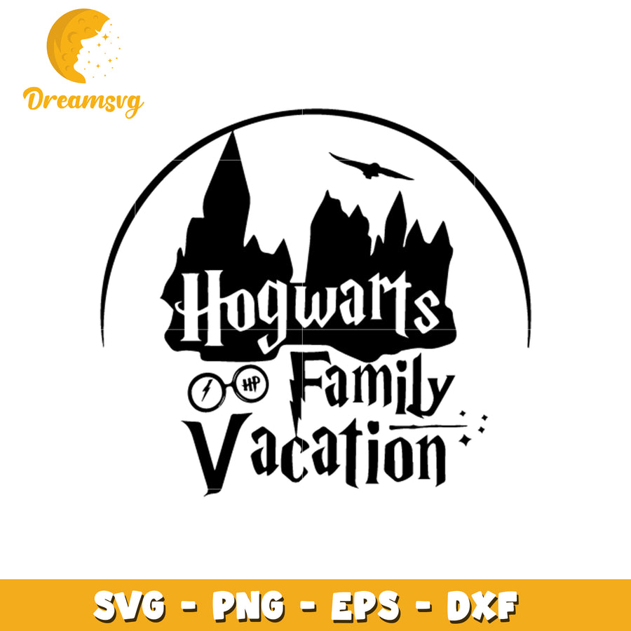 Hogwarts family vacation svg, harry potter svg, movie svg