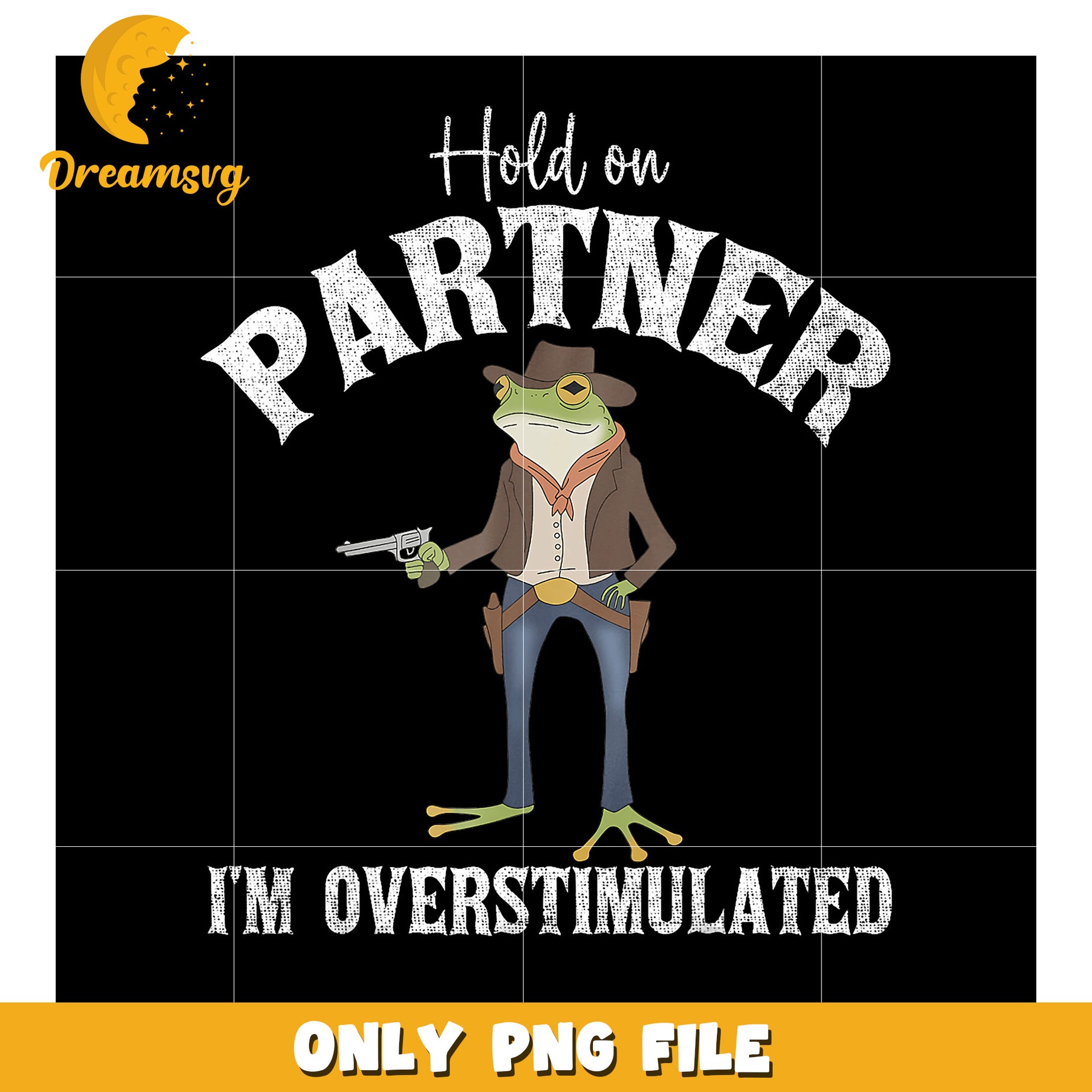 Hold On Partner Frog Overstimulated PNG