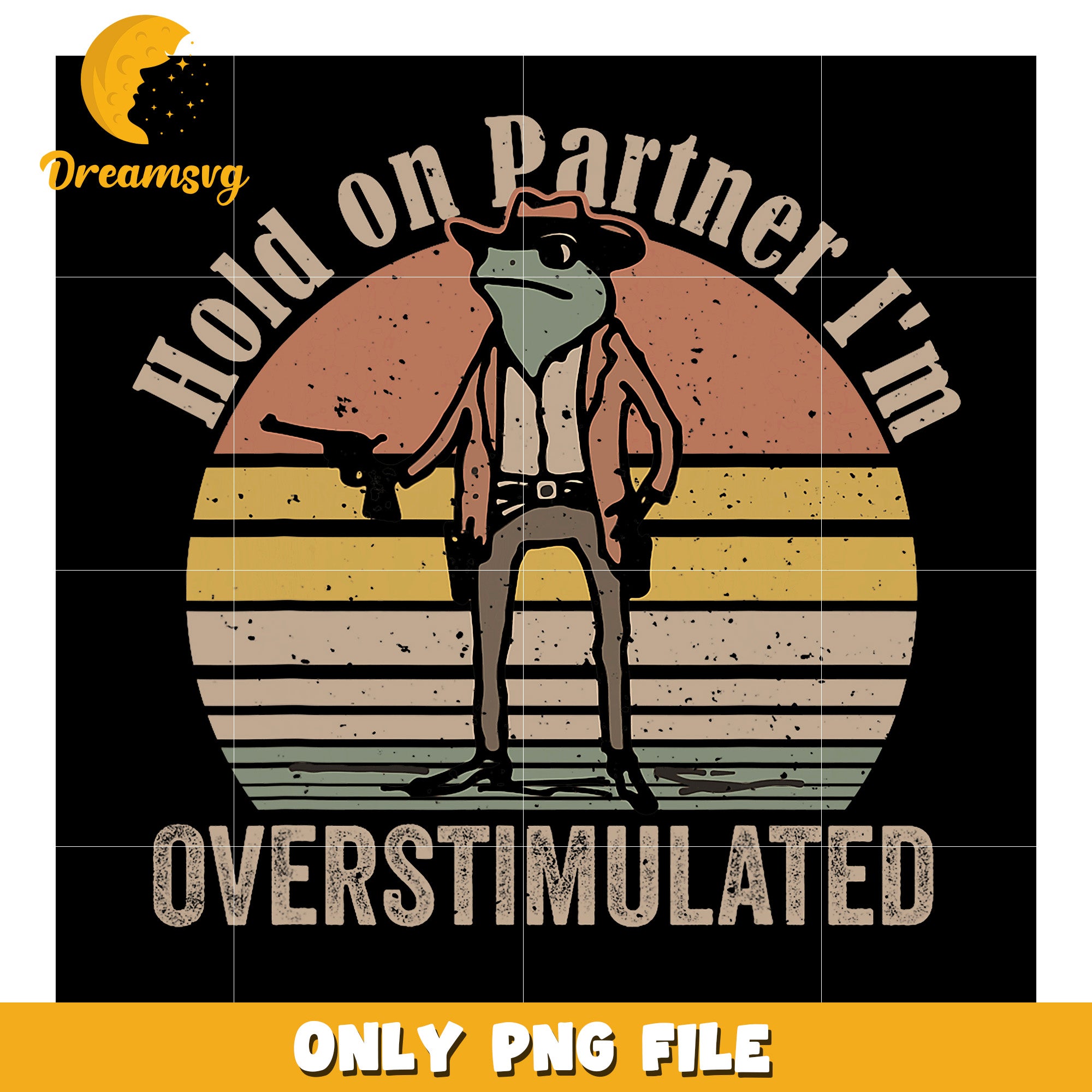 Hold On Partner Im Overstimulated Frog PNG