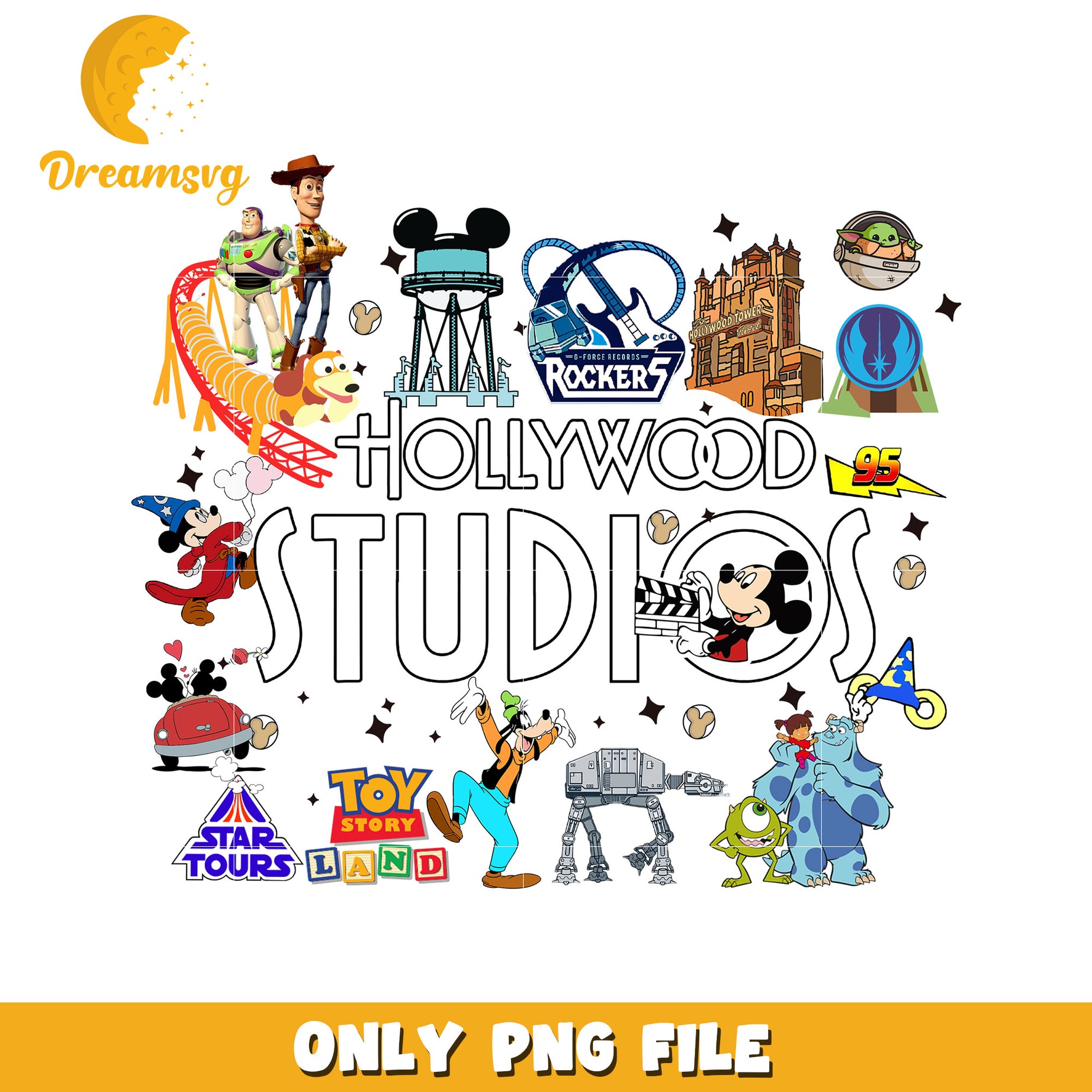 Hollywood Studios PNG Sublimation