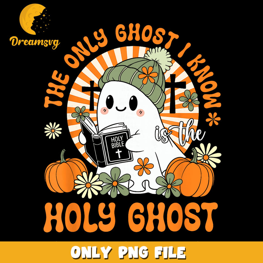 Holy Ghost PNG, Cute Halloween Design, Bible Quote PNG