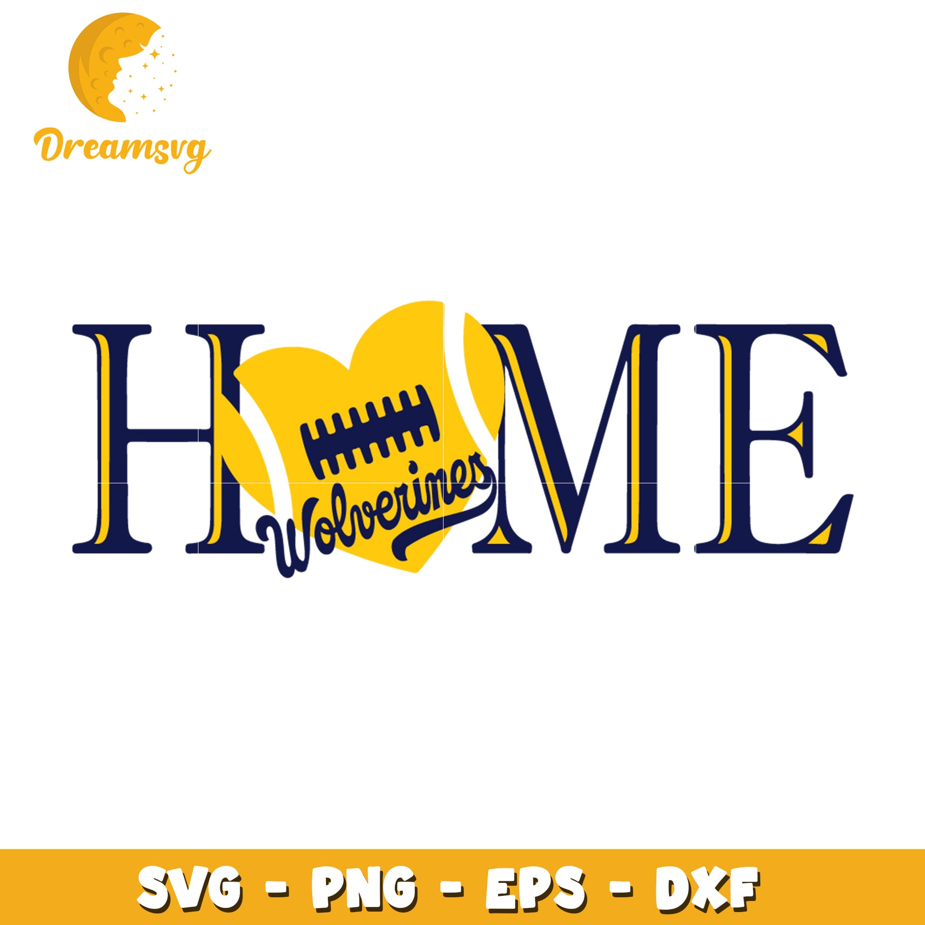 Home Wolverines Football SVG PNG EPS DXF