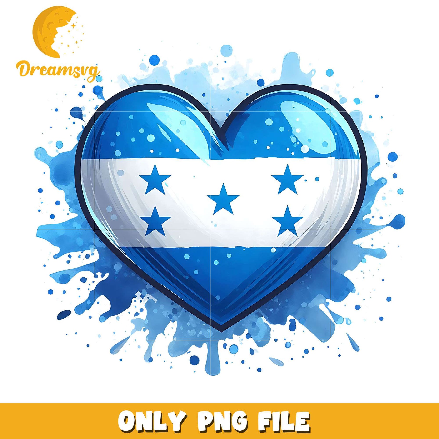 Honduras Flag heart shape png, flag png, christmas png