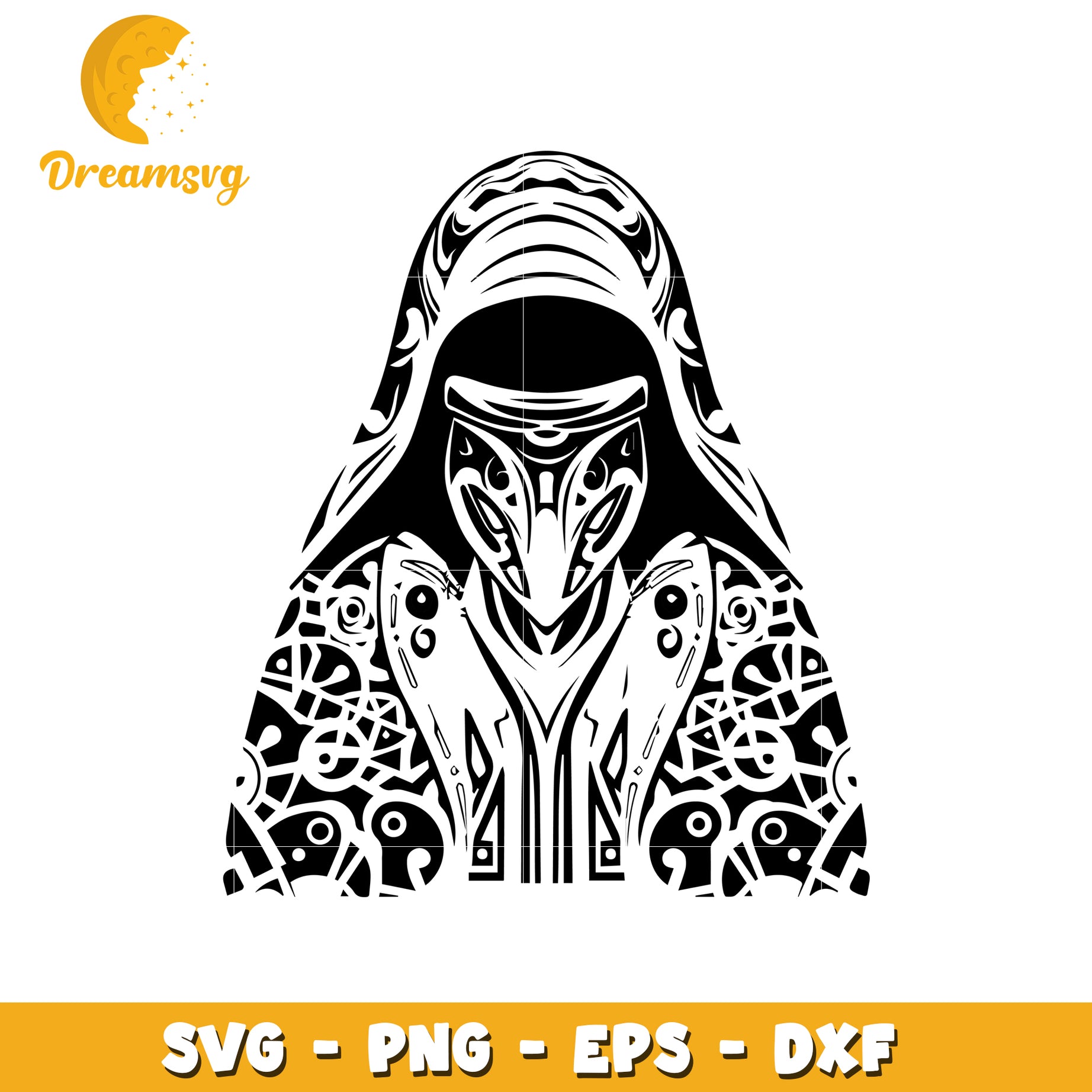 Hooded Figure SVG Cut File