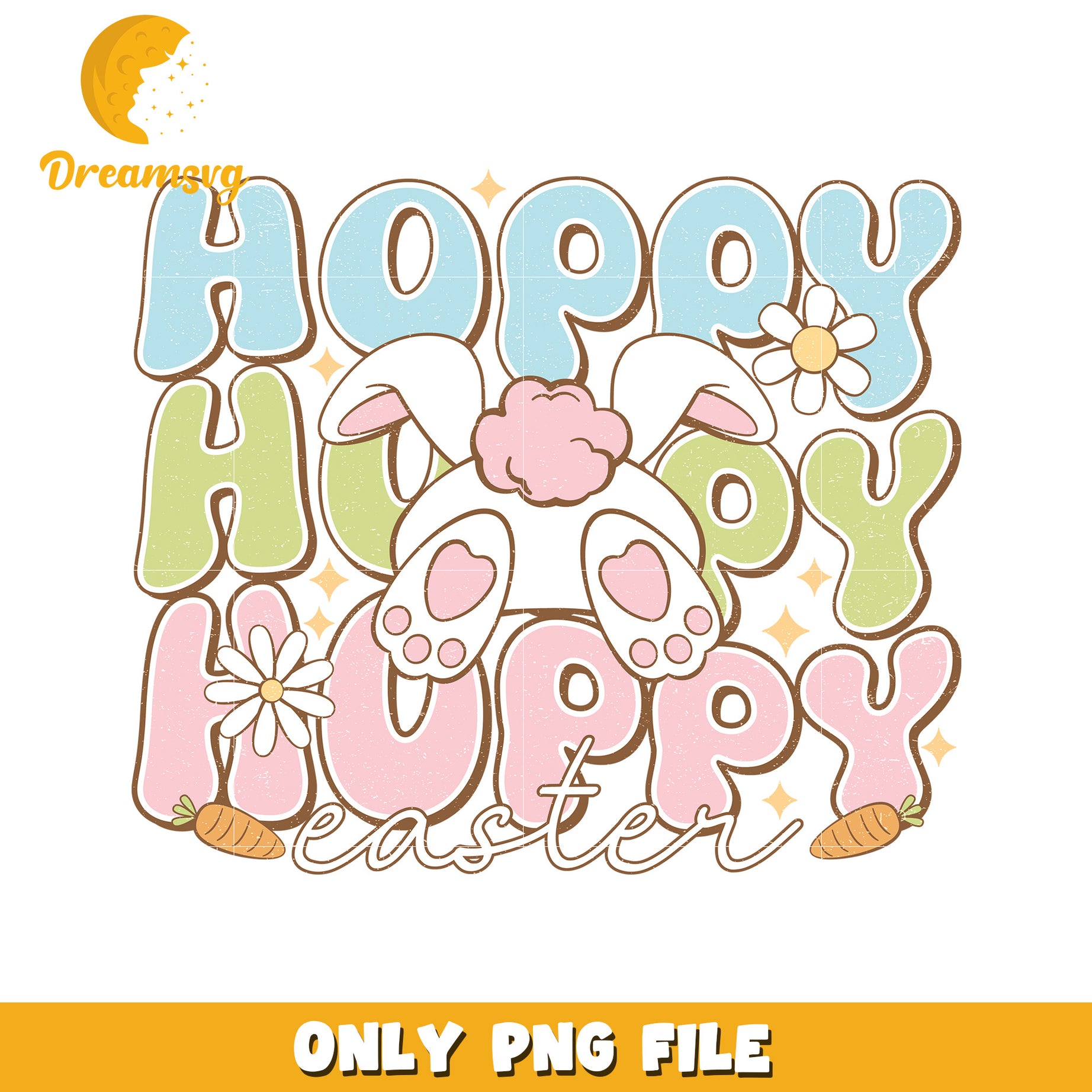 Hoppy Easter Bunny PNG Illustration for Spring Celebrations