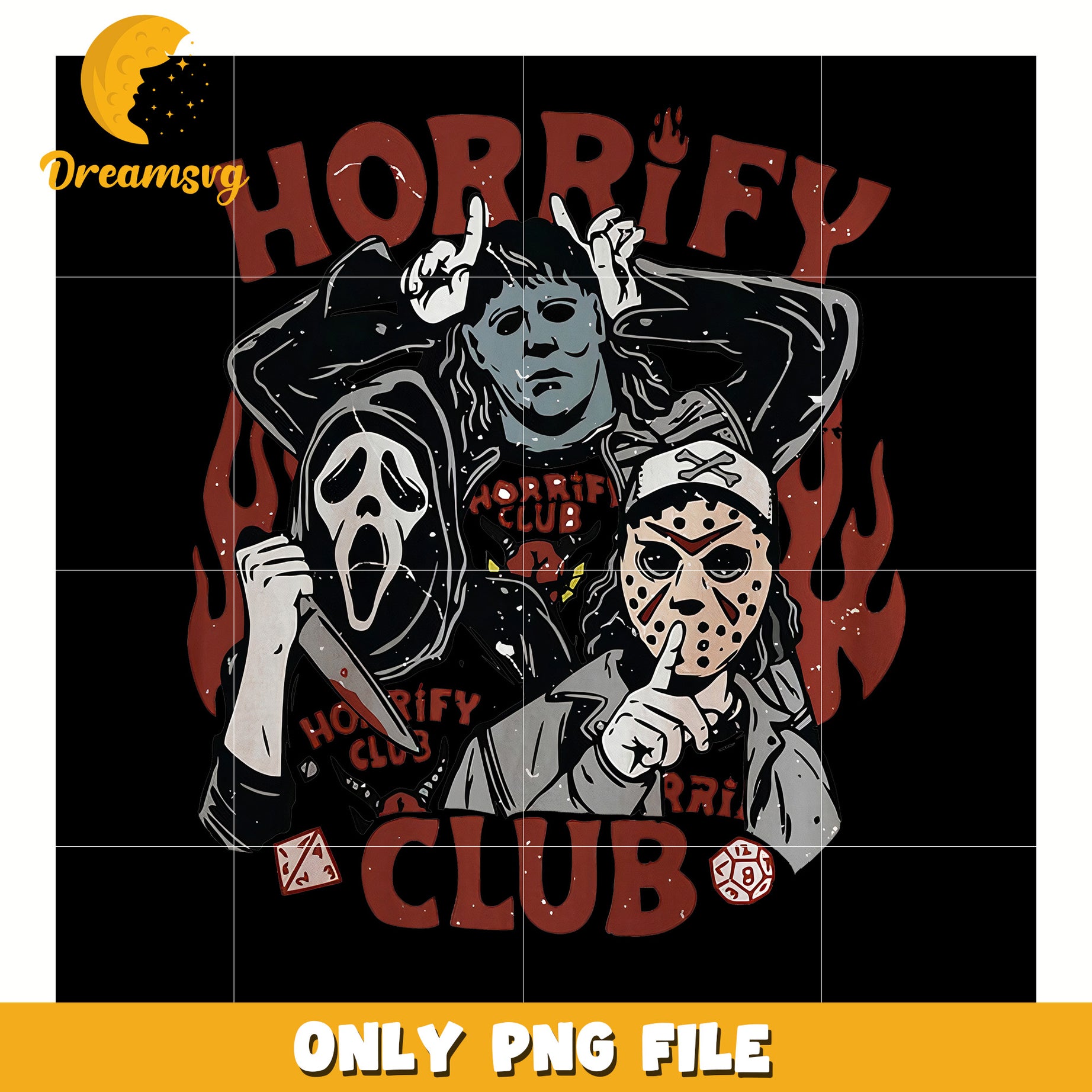 Horrify club png, halloween toys png, halloween time png