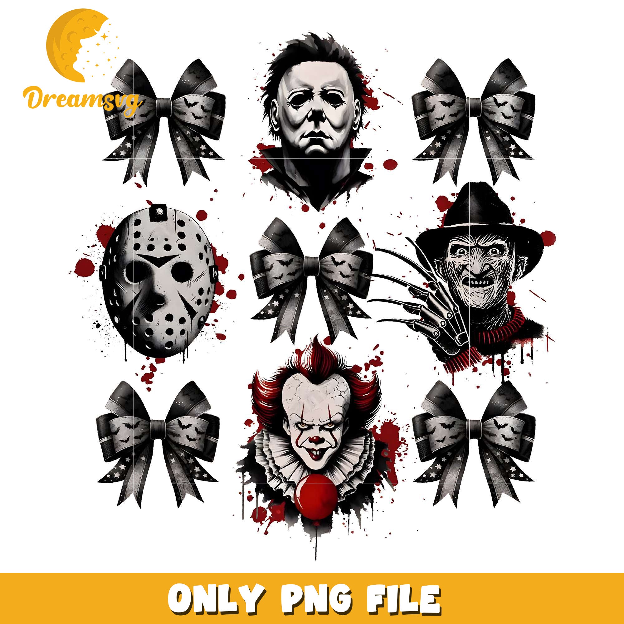 Horror Coquette Killers Friends Halloween png, halloween eve​​ png, halloween ends​ png