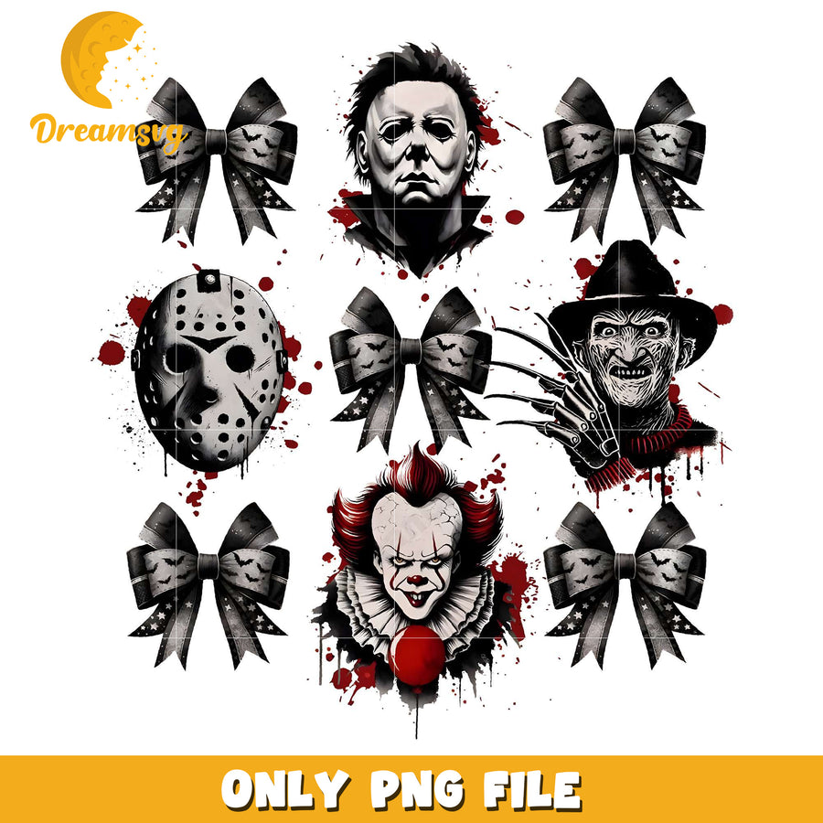 Horror Coquette Killers Friends Halloween png, halloween eve​​ png, halloween ends​ png