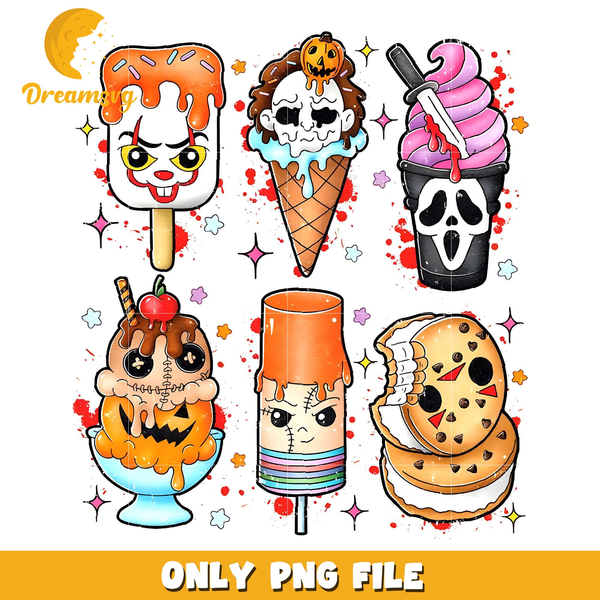 Horror Movie Summer Popsicle Summer Ween png, halloween horror nights​​ png, halloween​ png