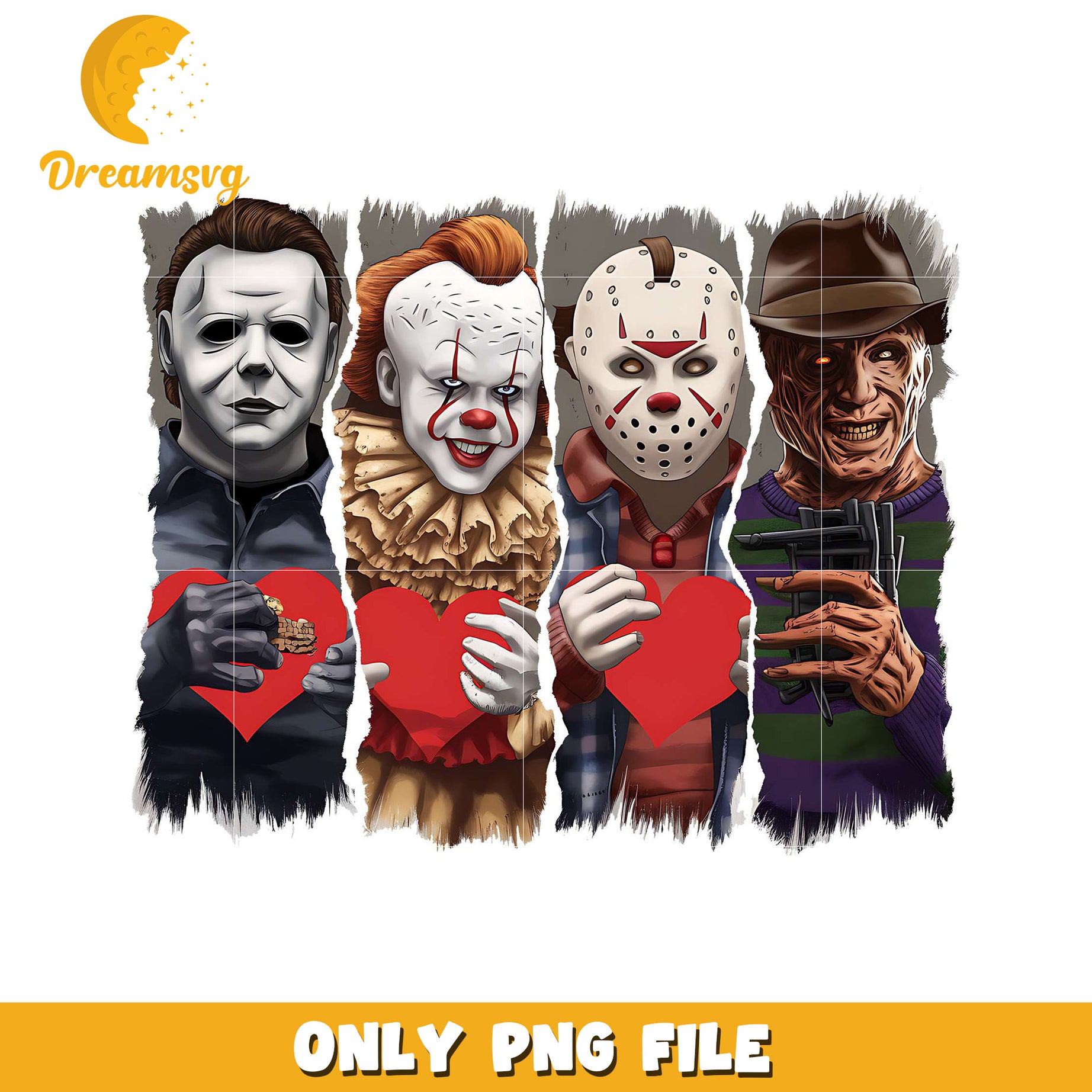 Horror Movie Valentines PNG