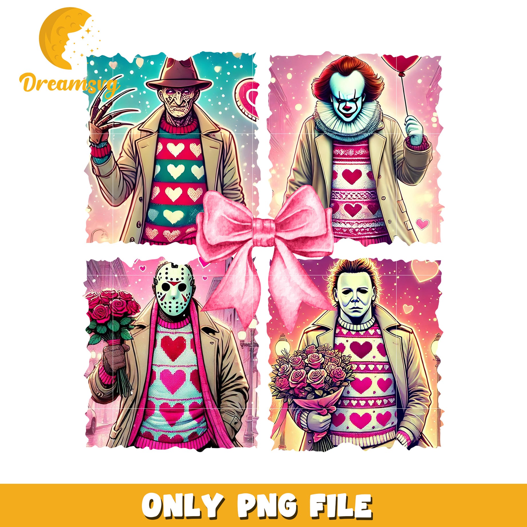 Horror Movie Valentines PNG