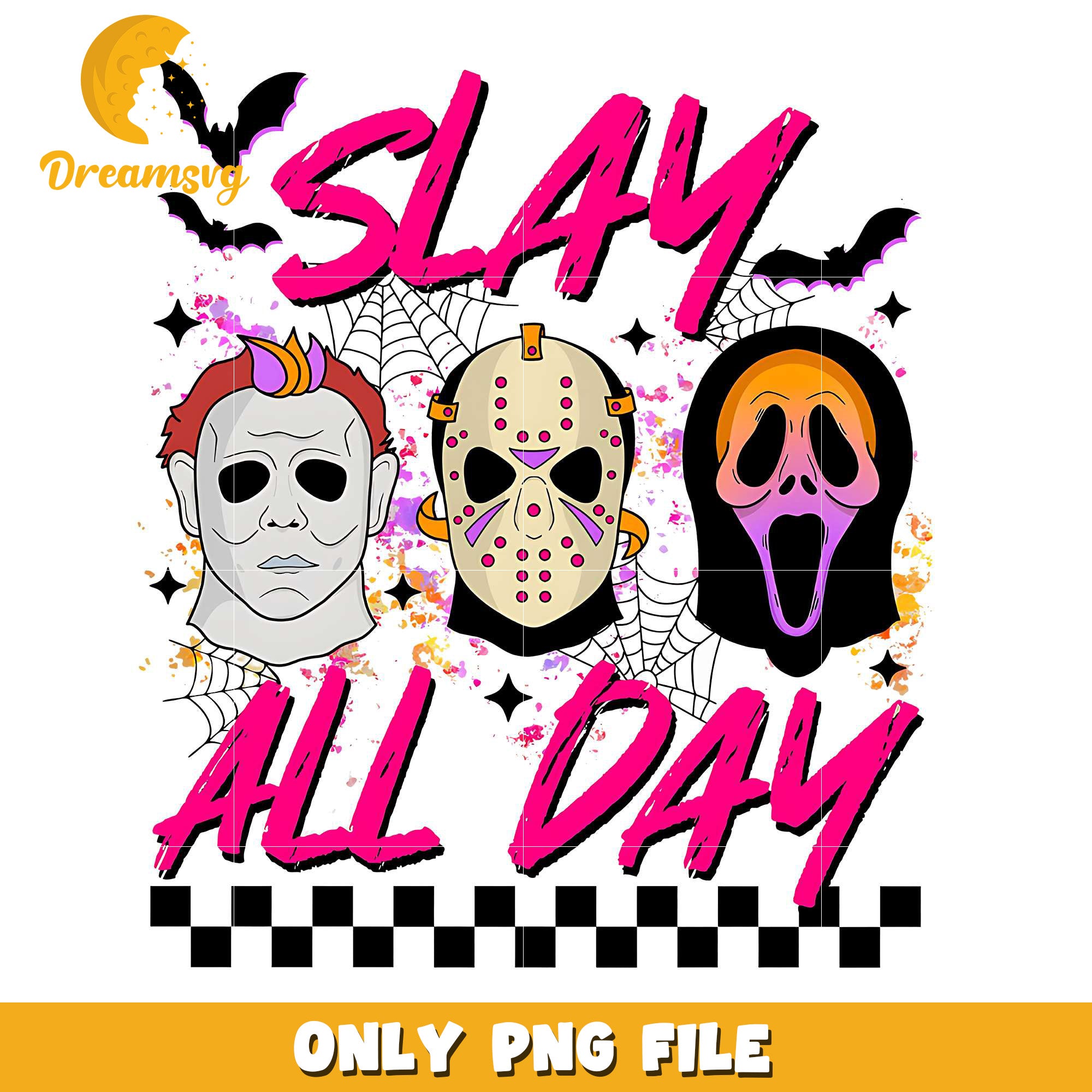 Horror Slay All Day Spooky Season Ppng, halloween horror nights​​ png, halloween​ png