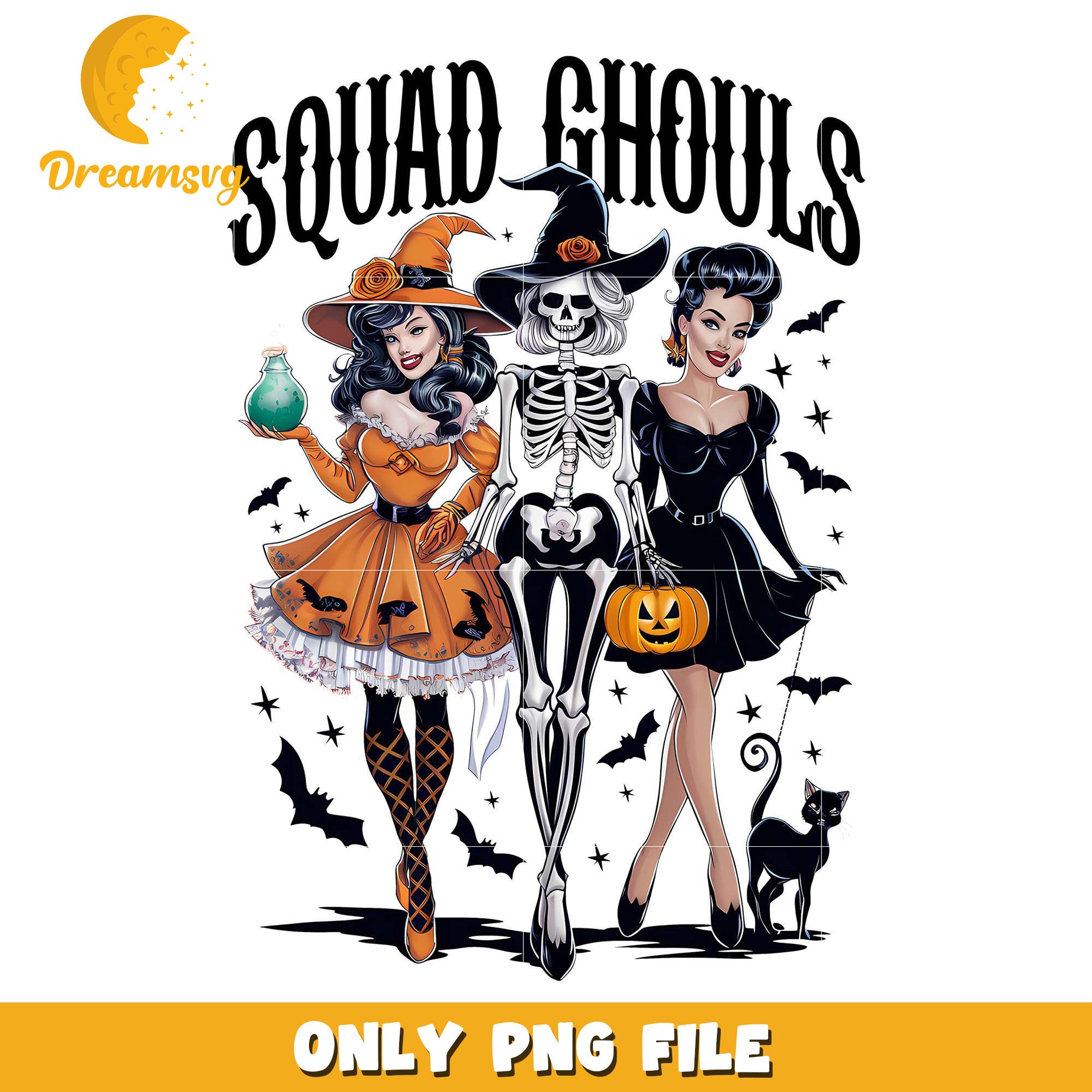 Horror Squad Ghouls Halloween Party png, halloween horror nights​​ png, halloween​ png