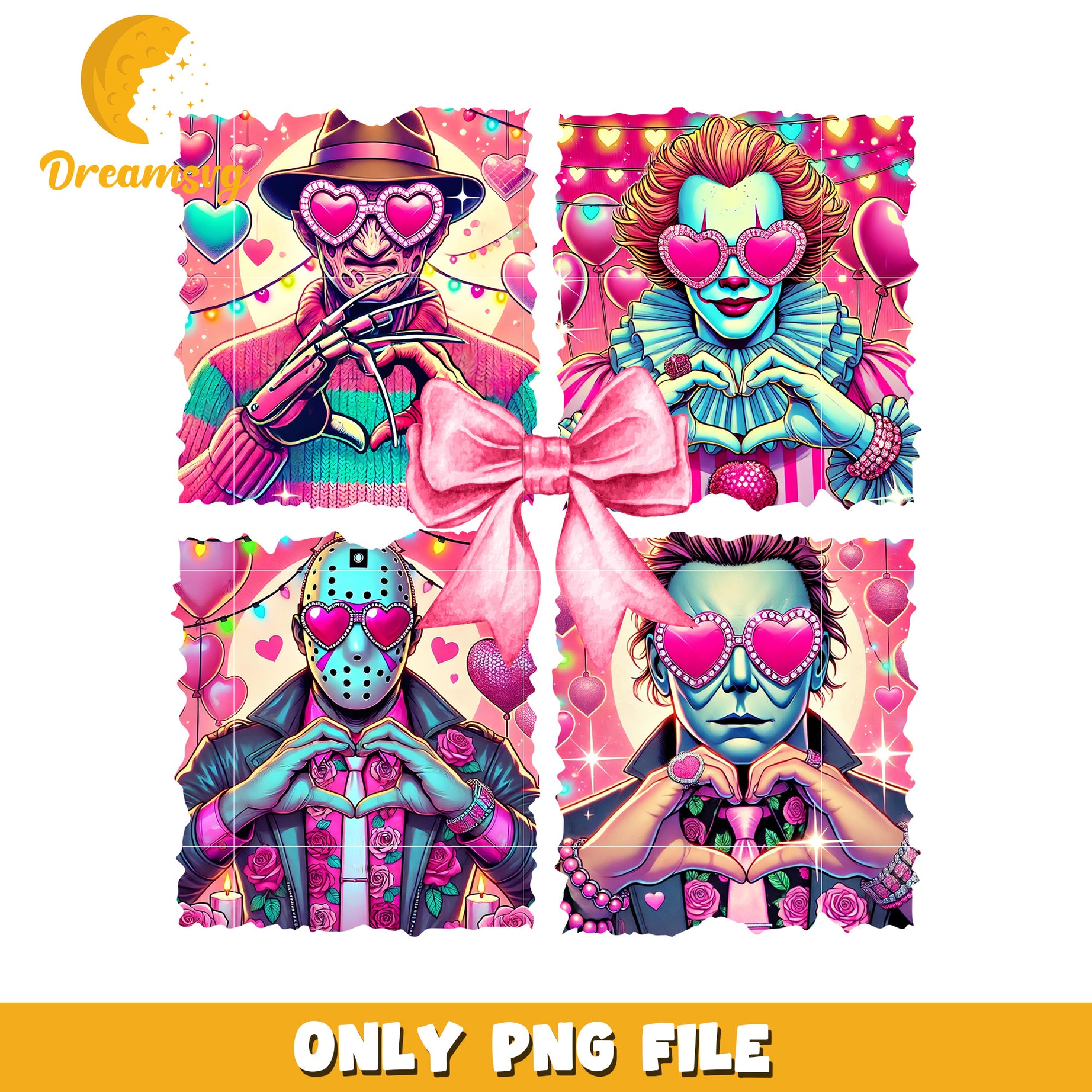 Horror Valentines Day PNG Sublimation